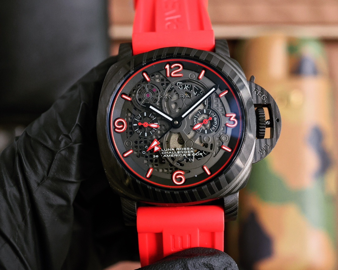 Panerai SUBMERSIBLE Waterproof Men's Luminous Black Case(1:1 replica) - Top club