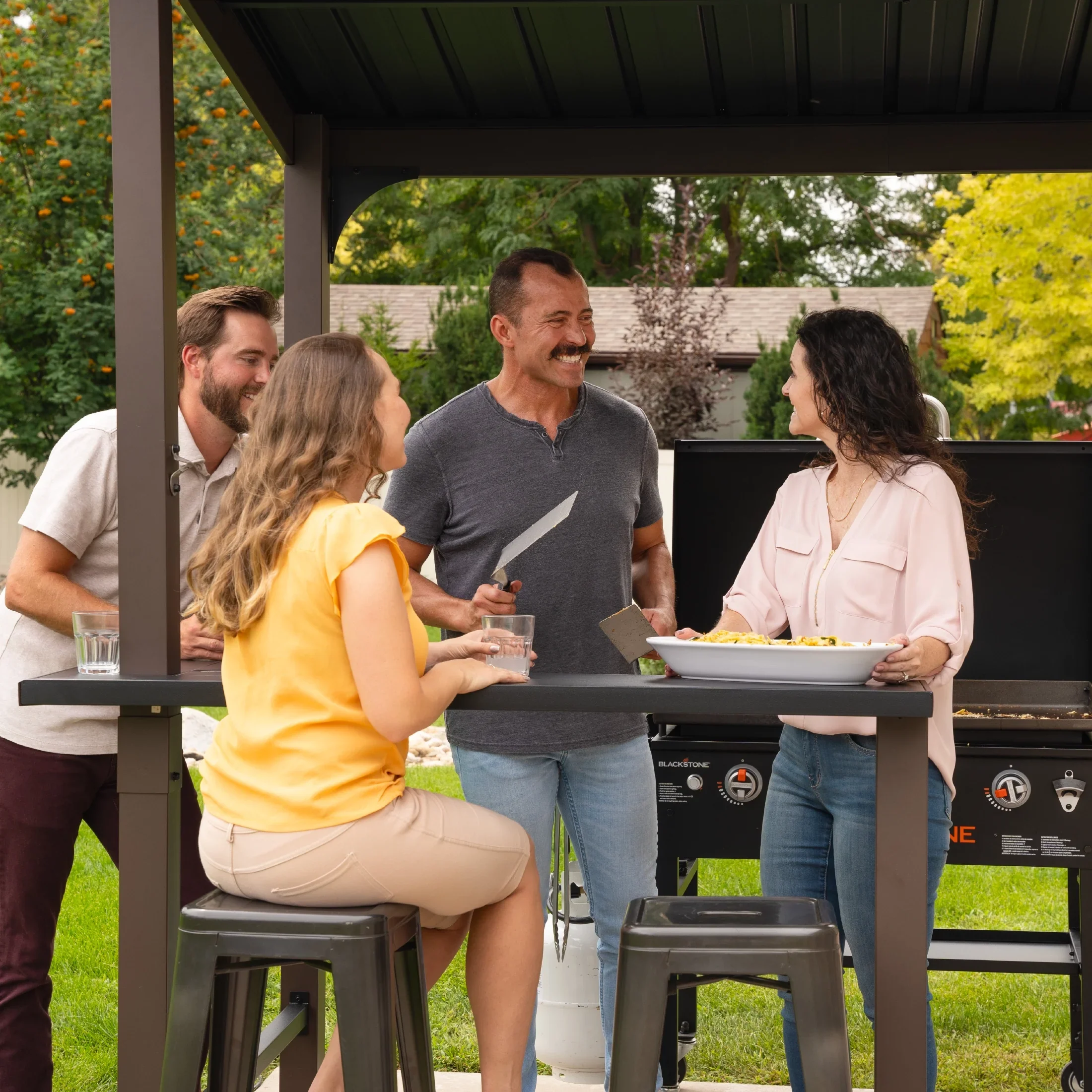 Blackstone Outdoor Griddle/Grill Pavilion, 5' x 8' - 6001 - Image 9 Blackstone Outdoor Griddle/Grill Pavilion, 5' x 8' - 6001 - Image 9