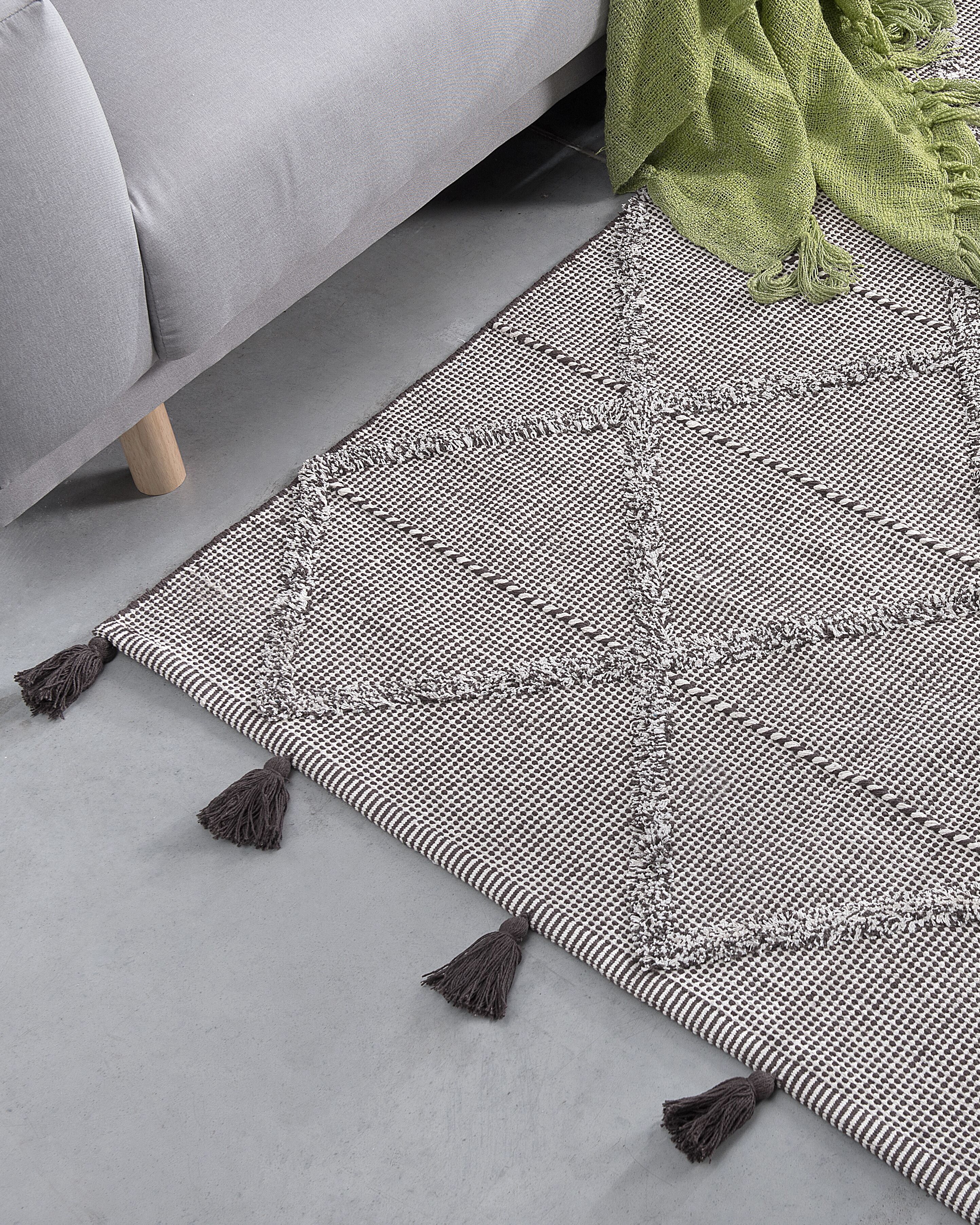 Rug TUZLA Brown 140 x 200 cm Cotton