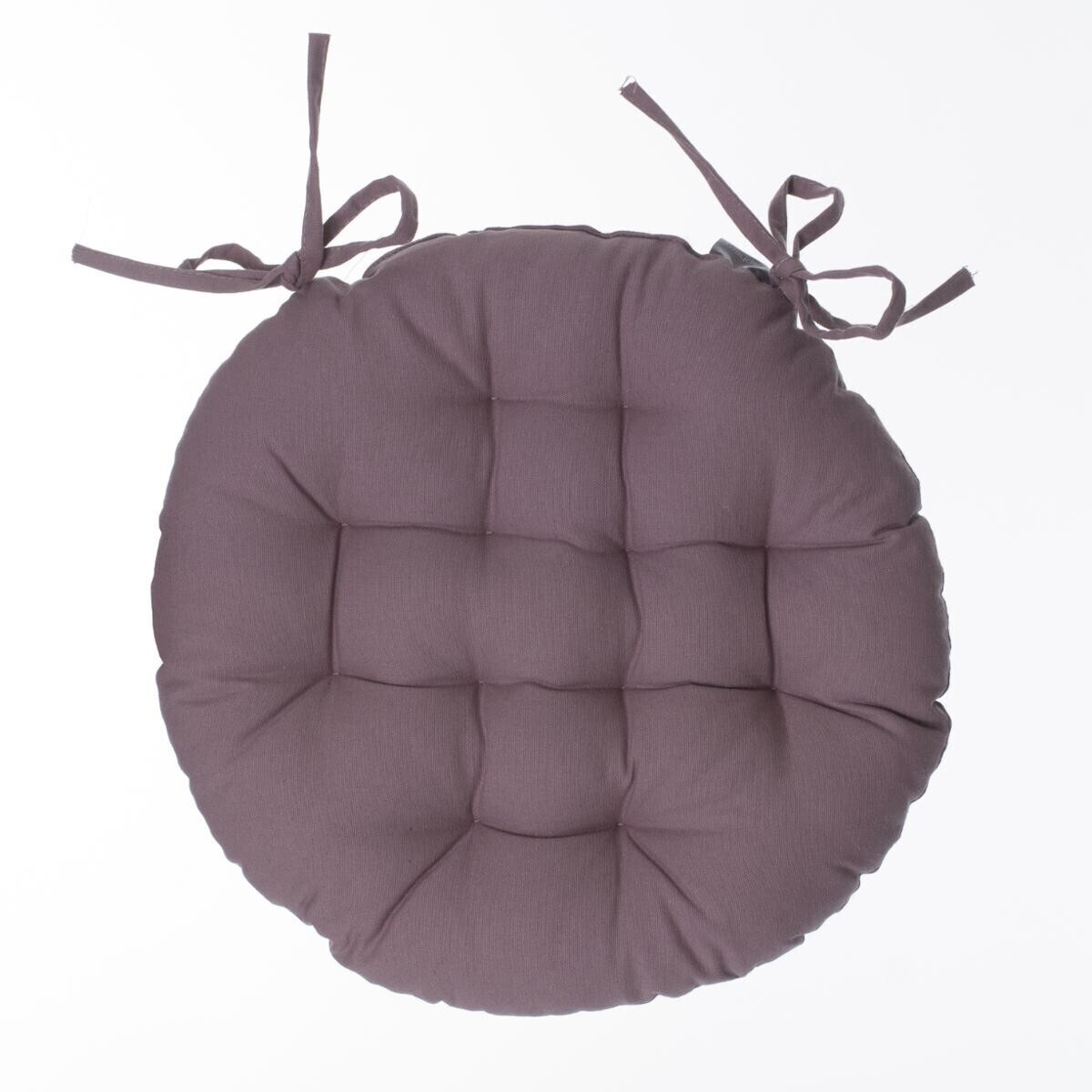 Round chair cover Taupe grey, D.38 cm