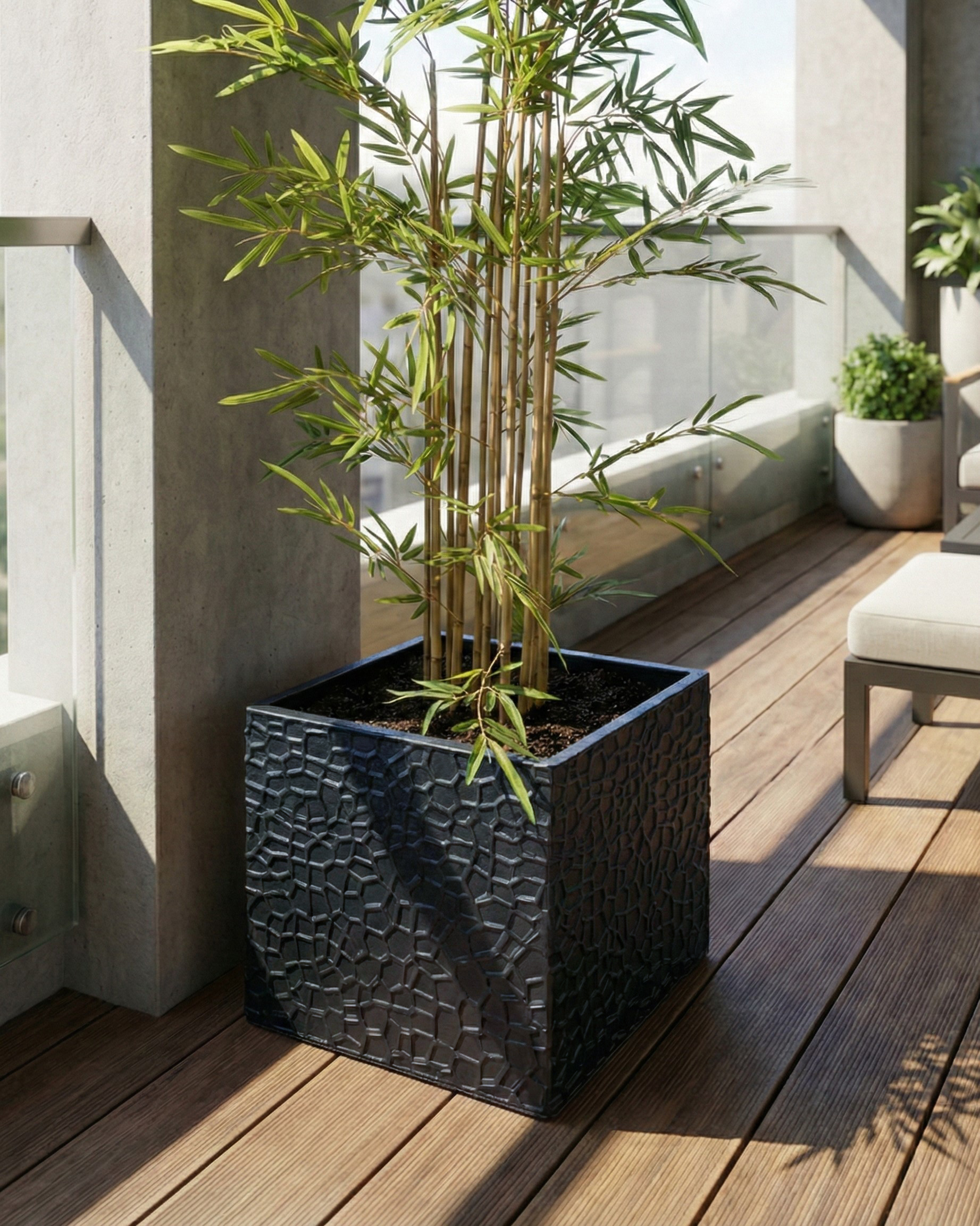 Plant Pot FEIYAN 44 cm Black