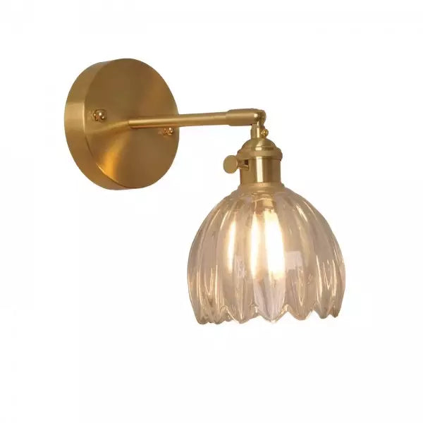 RetroLume - Klassieke Glazen Tulpen Wandlamp voor Warme Sfeer