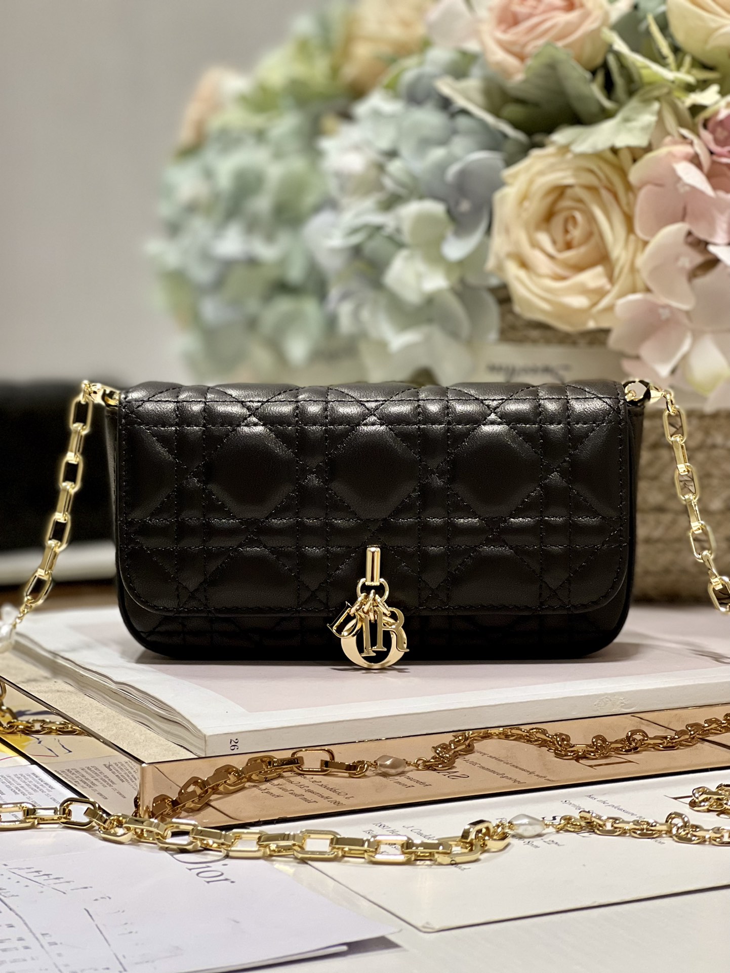 Mini Miss Dior Bag White/ Black/ Blue/ Light Purple For Women 7 in/18.cm