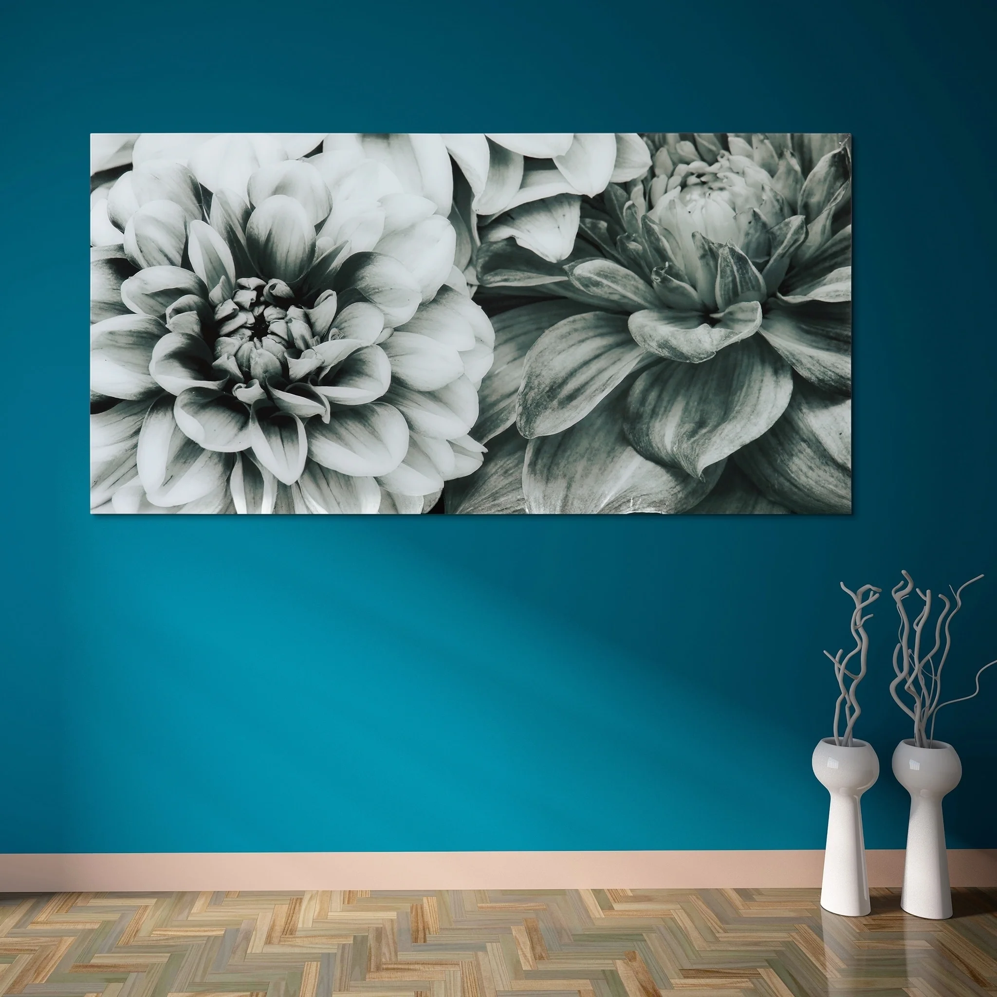 Empire Art Direct Blue Splash Frameless Free Floating Tempered Glass Panel Graphic Wall Art, 72" x 36", Ready to Hang - Image 50