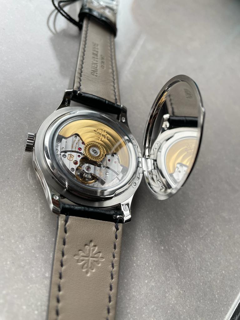 Replica PATEK PHILIPPE Calatrava ZF 5298p Date off White Dial SS bezel ZF factory - Top club