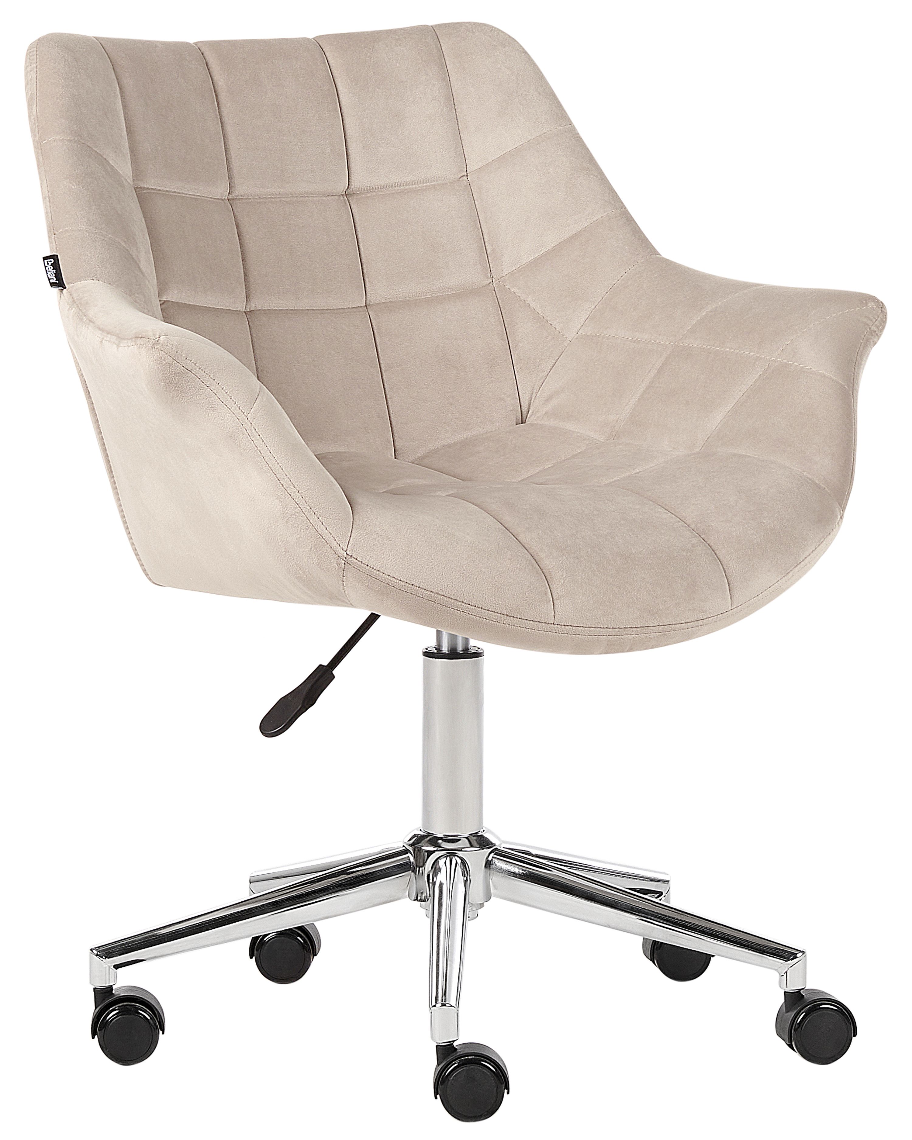 Desk Chair LABELLE Velvet Beige