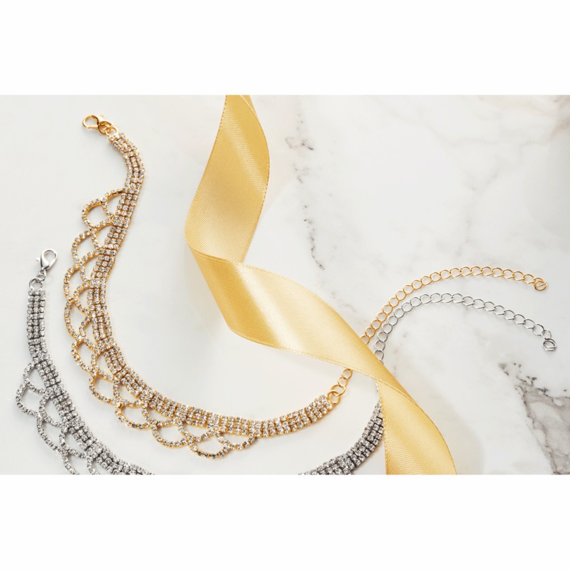 Crystal Anklet - MIDNIGHT VELVET CATALOG