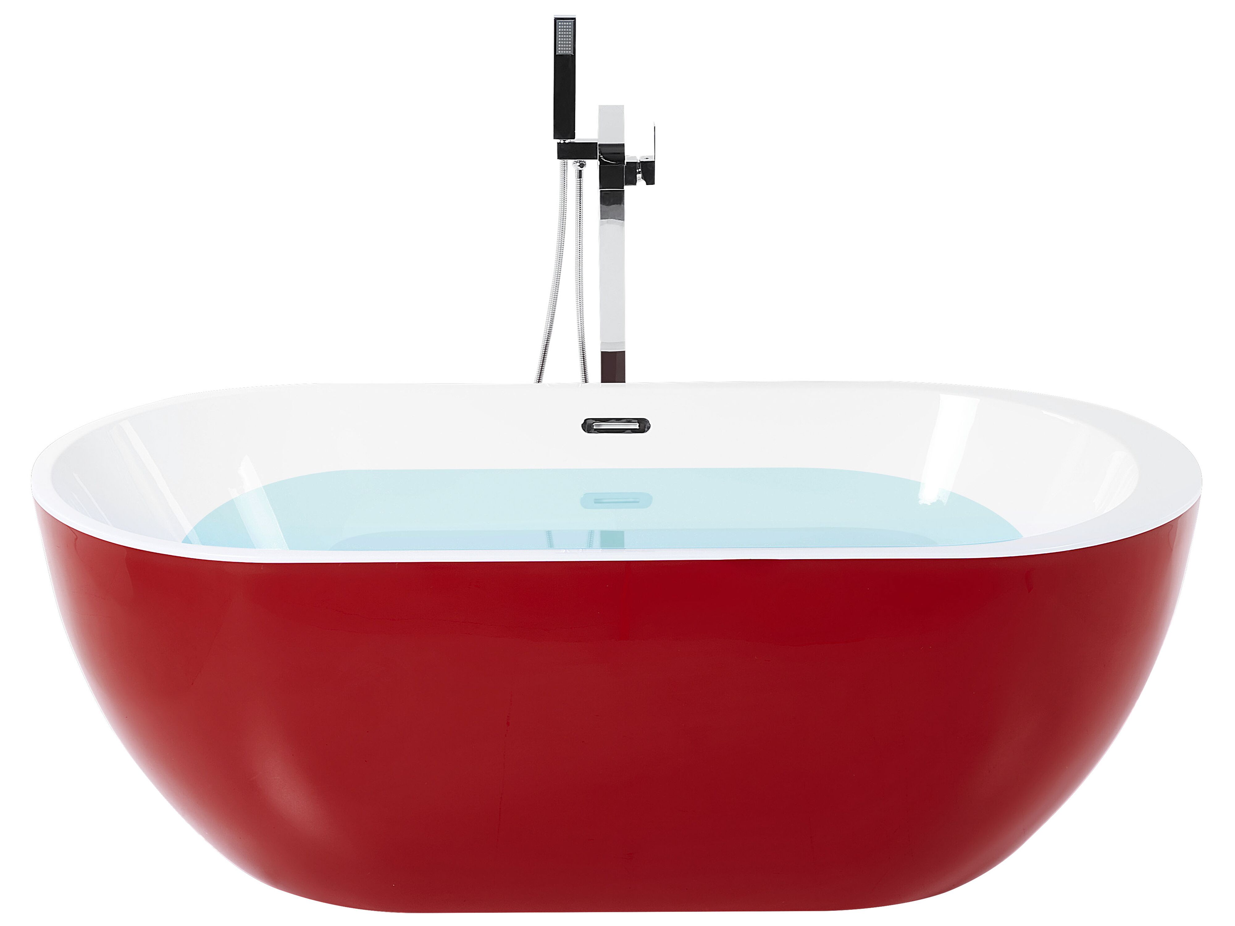 Freestanding Bathtub NEVIS 1600 x 750 mm Red
