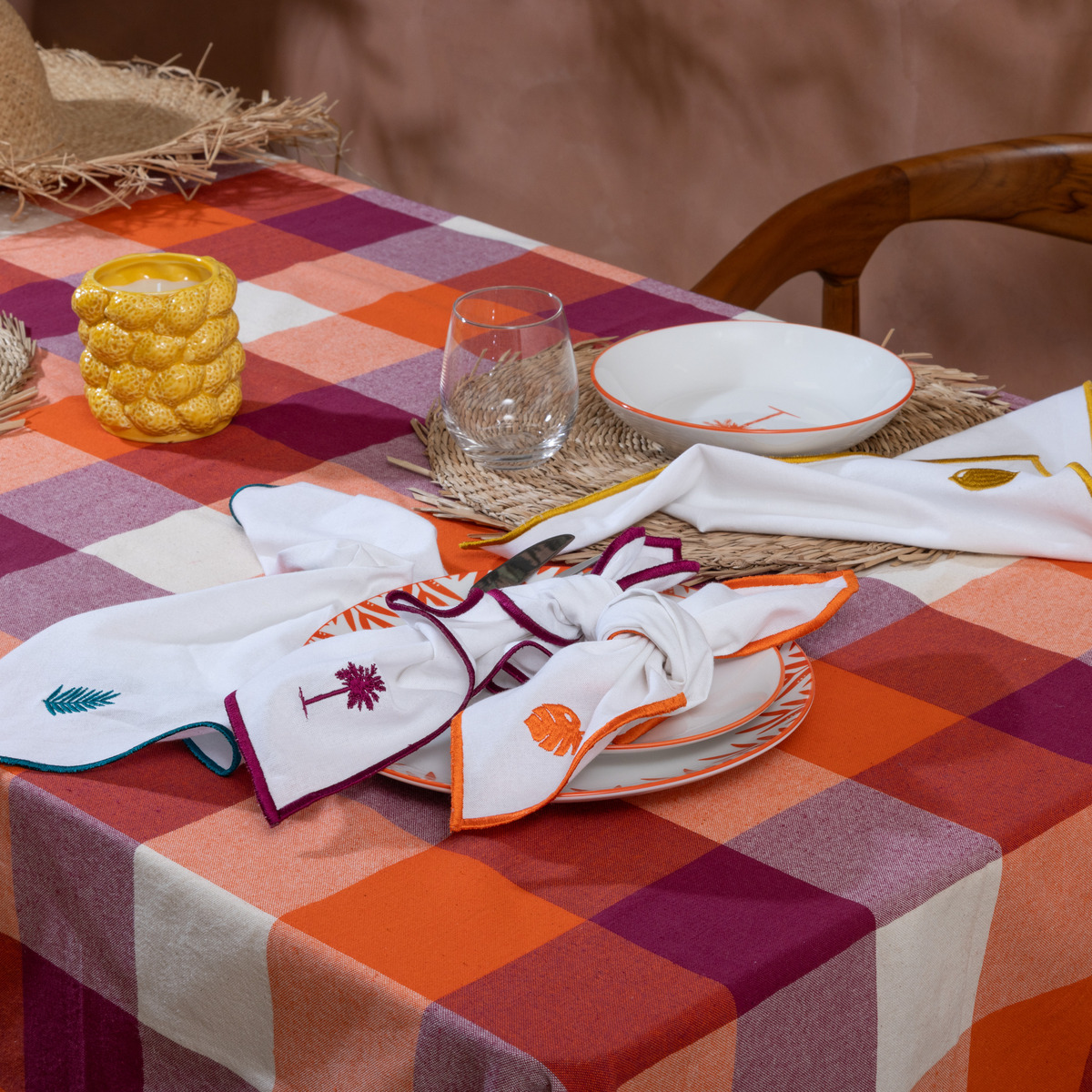 Towel "Yucatan" Cotton, White, 40x40 cm