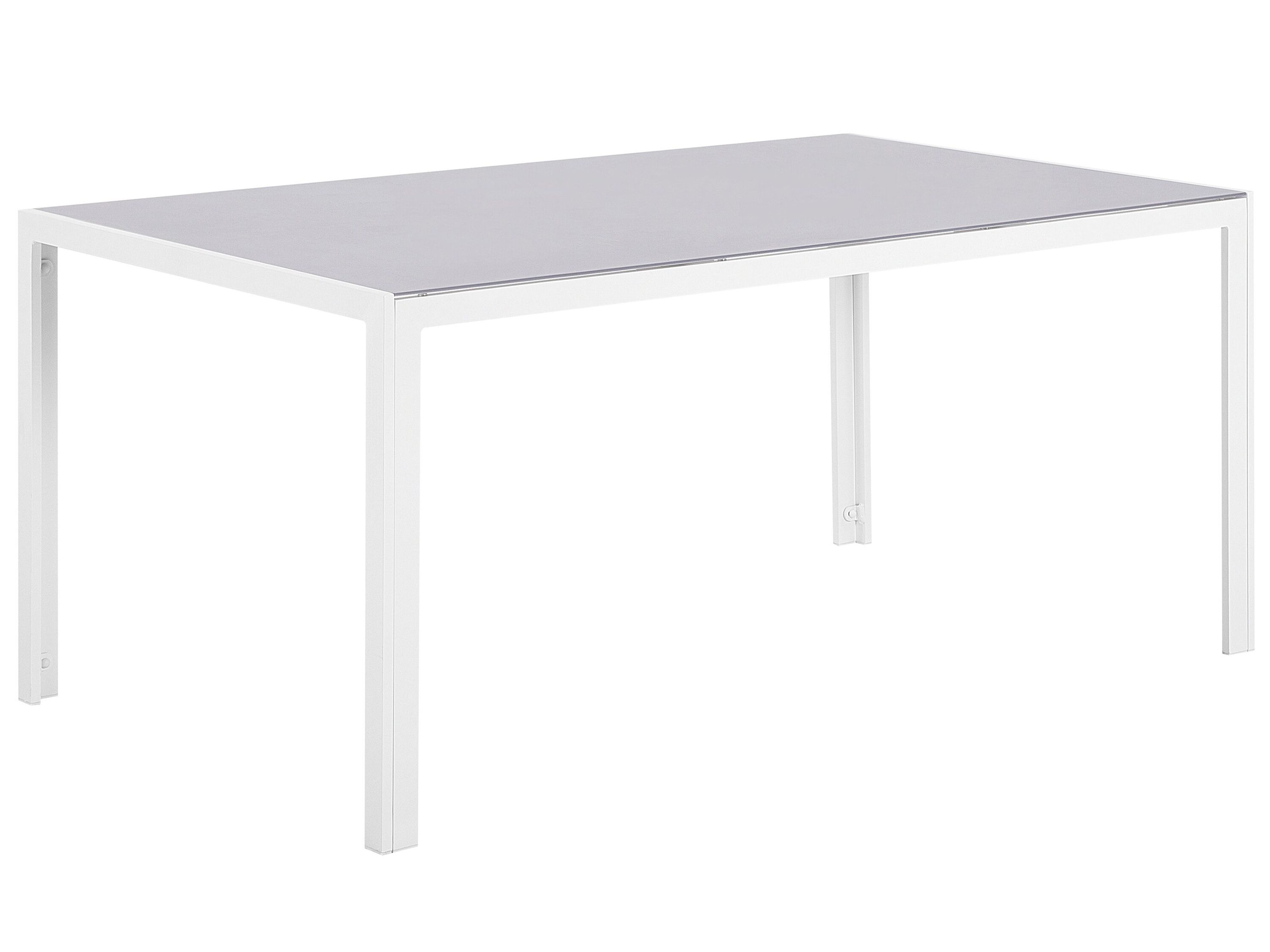 Garden Dining Table CATANIA 160 cm 91 cm Glass Grey