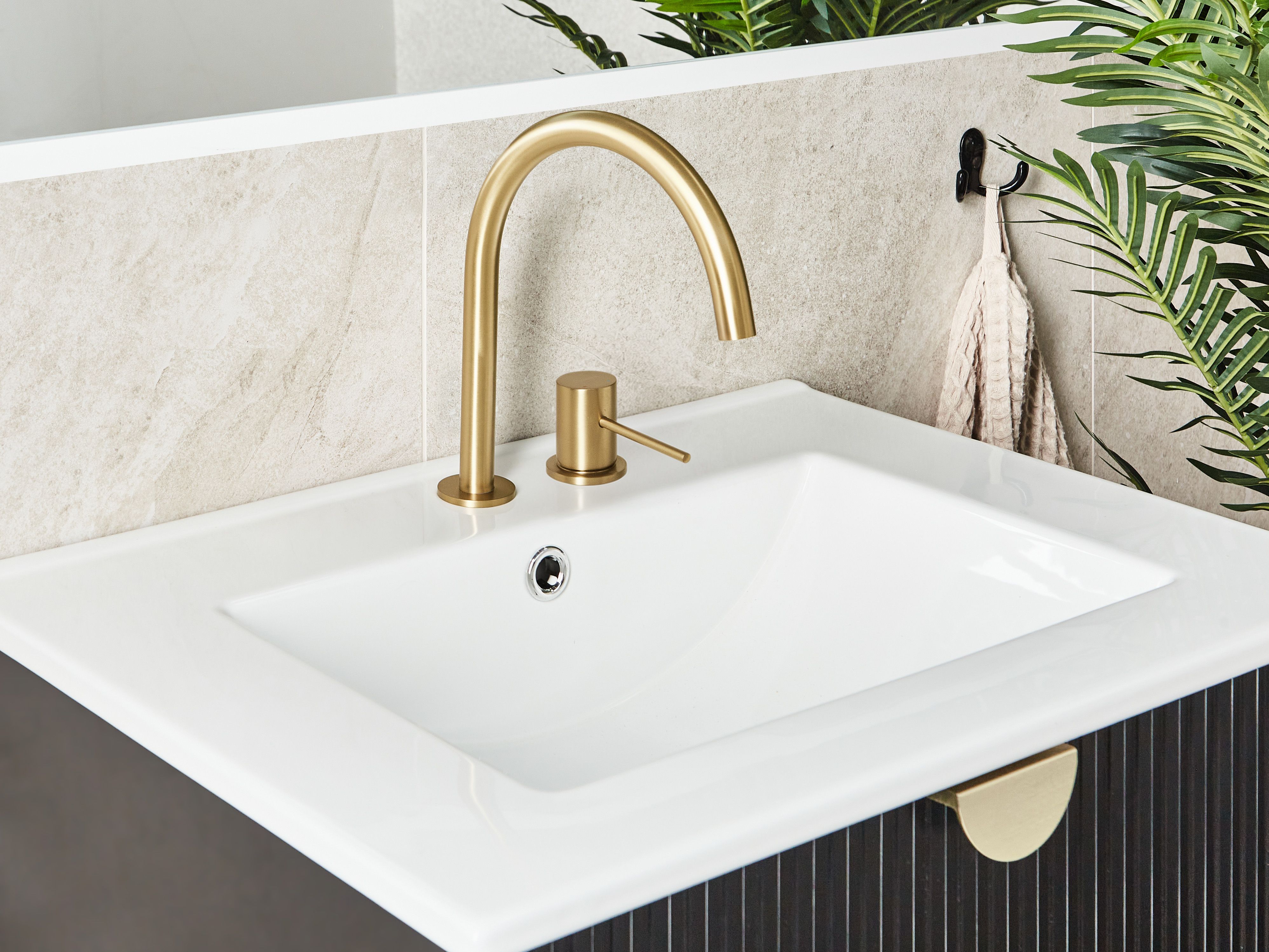 Basin Mixer Tap COLICO Brass Gold