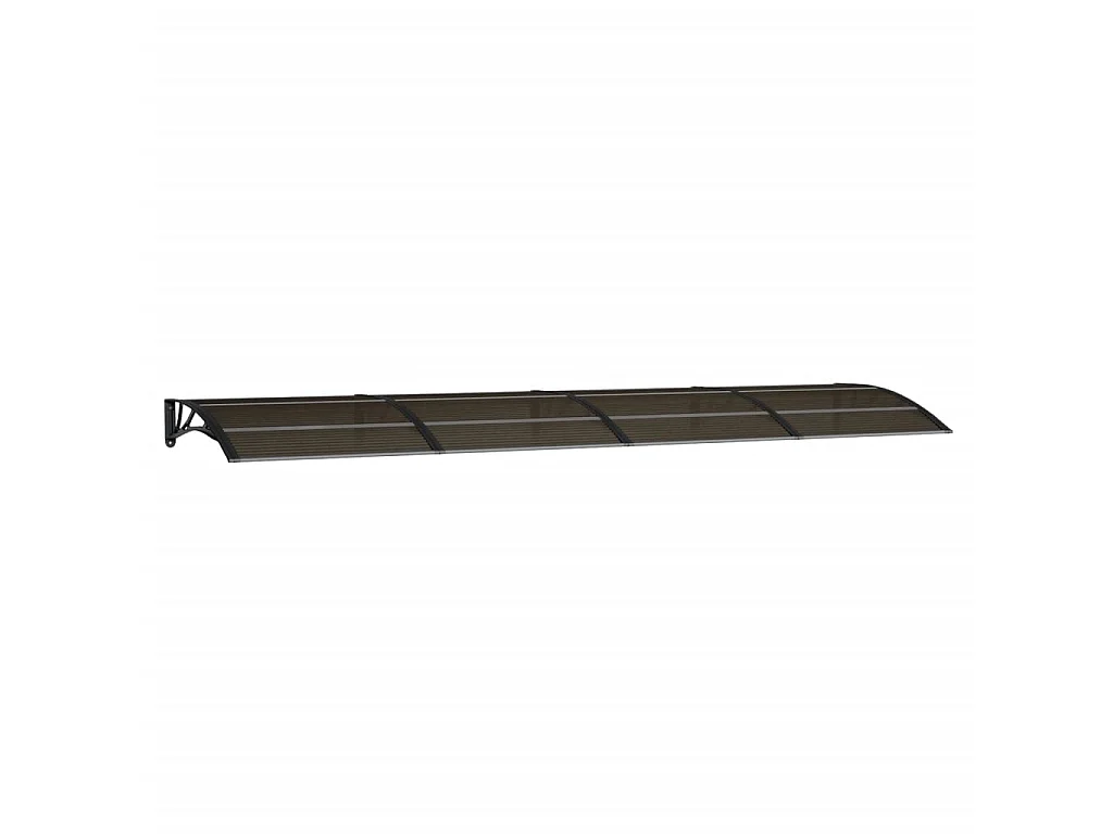 Auvent de porte Noir 400x100 cm Polycarbonate WVGQ9364