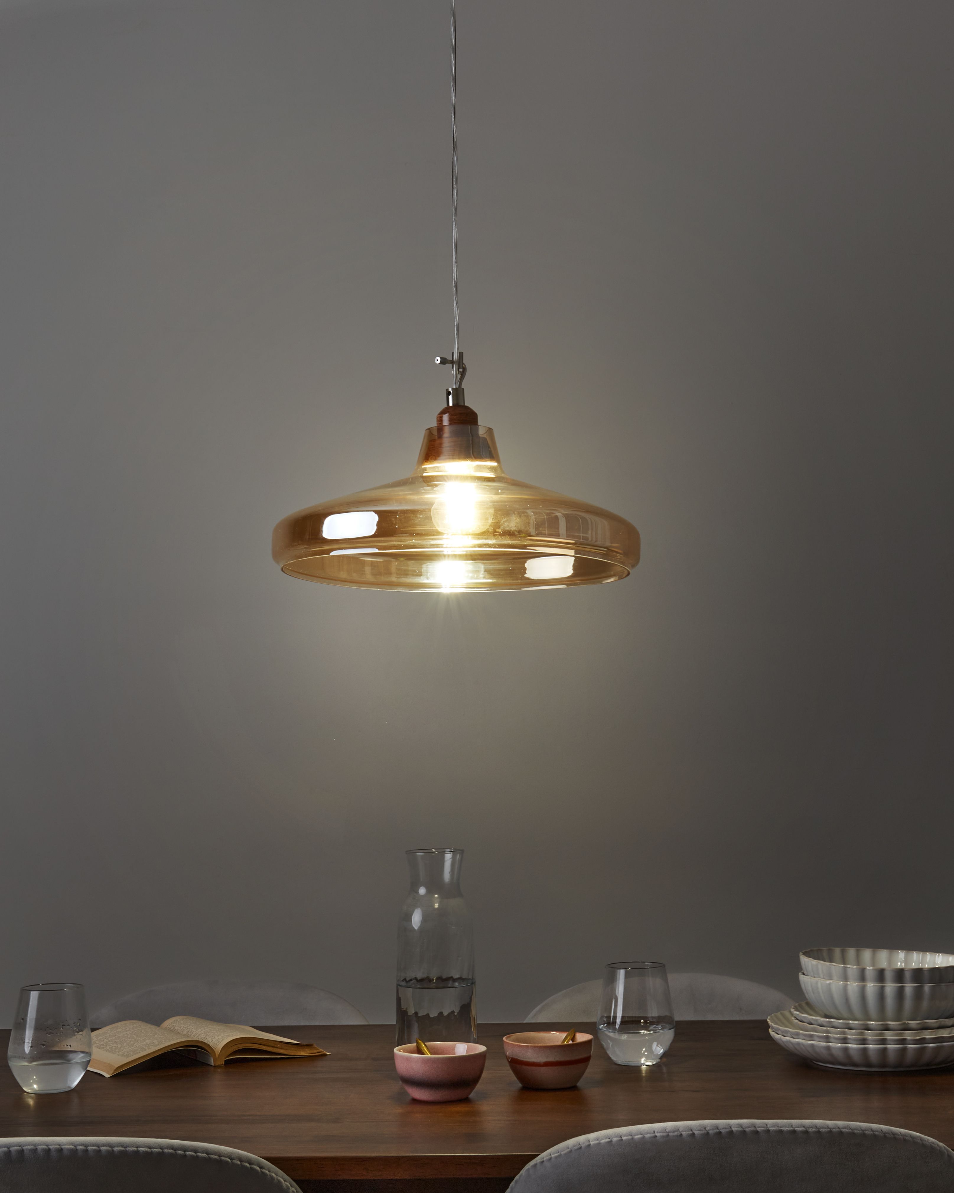 Pendant Lamp ALIKOS Glass Gold