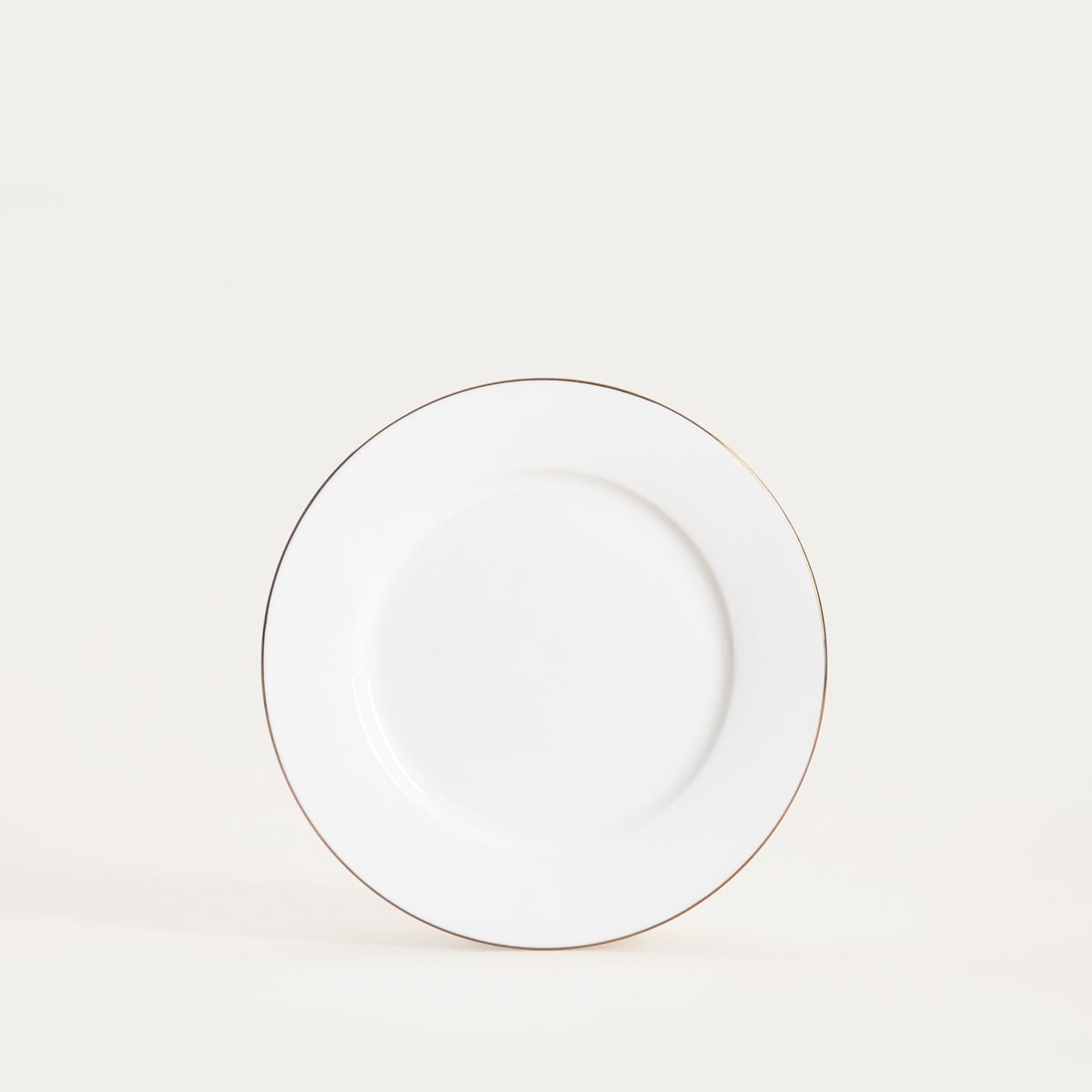 Talerz AUROO deserowy ze złotą obwódką 19 cm
