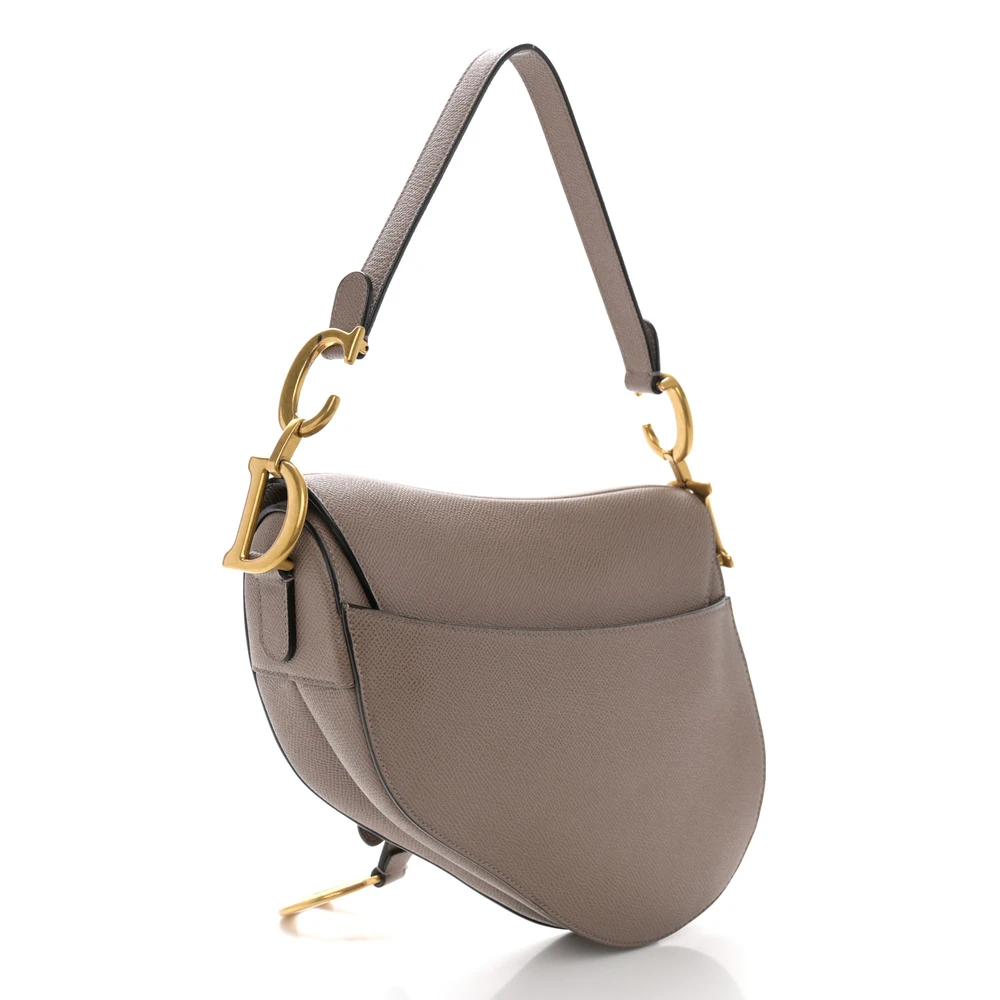 Luxury Superfake Handbags – Dior Warm Taupe Saddle Bag1:1High-quality replica