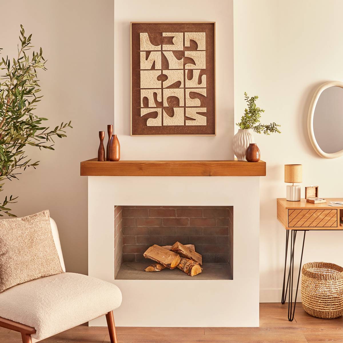 3D Canvas "Castille" Khaki green, 60x80 cm