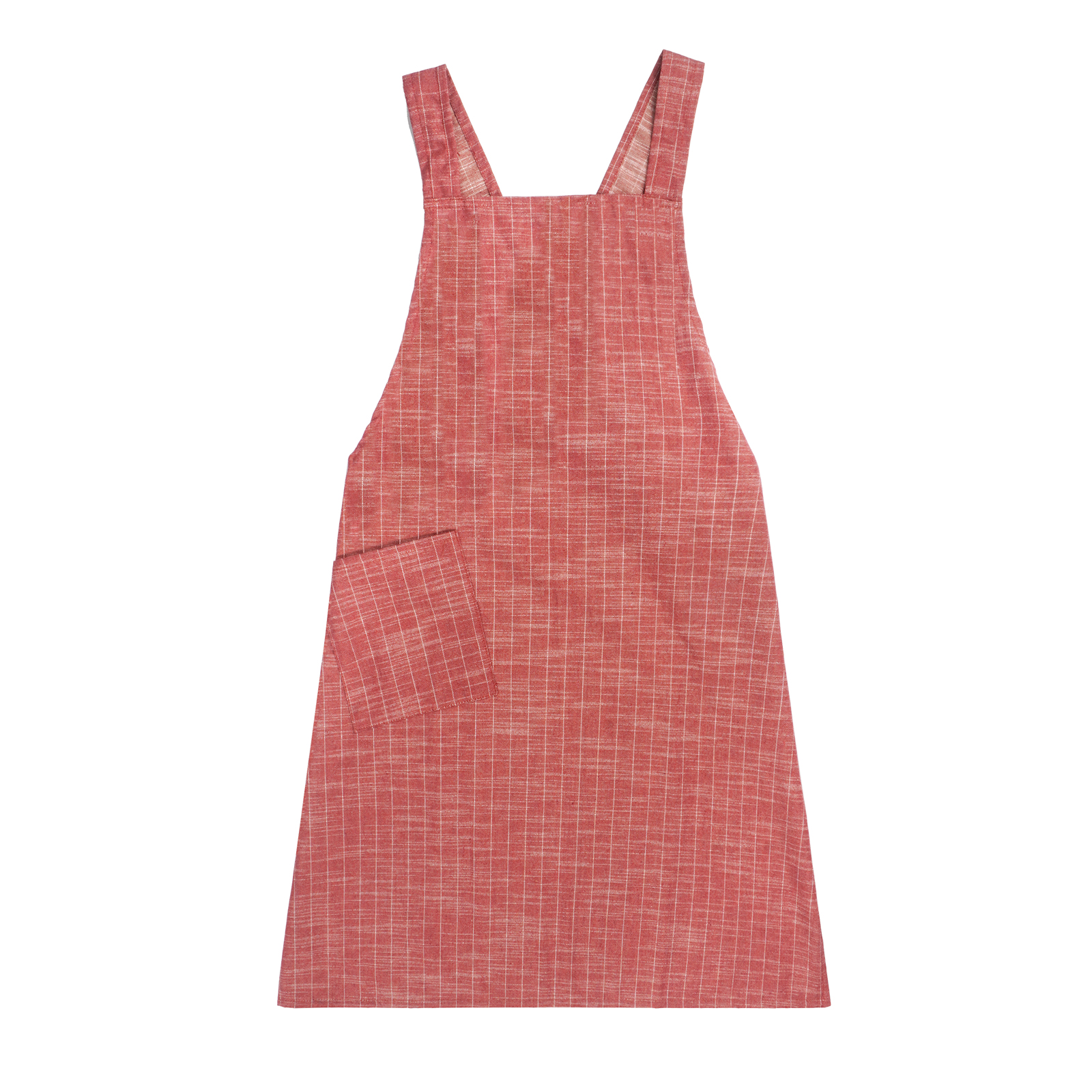 Apron Logo Printed Adjustable Neck Strap Large Pockets Durable Reusable Cotton Easy to Clean Kitchen Apron