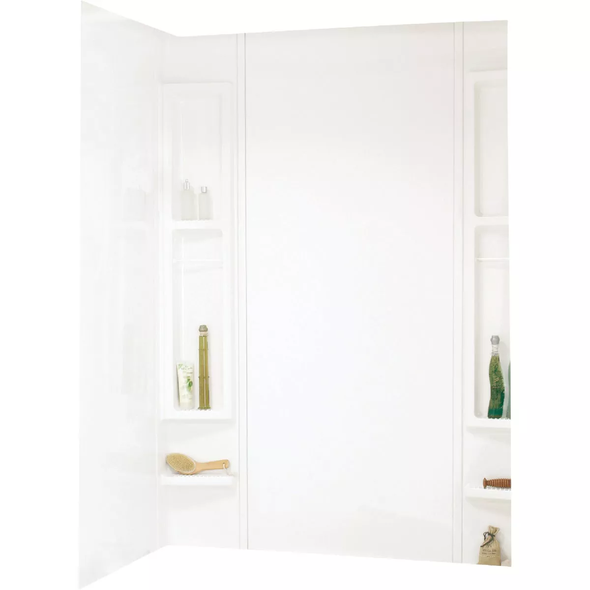 Maax Finesse 61 In. L x 33-1/2 In. W x 80 In. H 5-Piece Glue Up Tub Wall Surround in White
