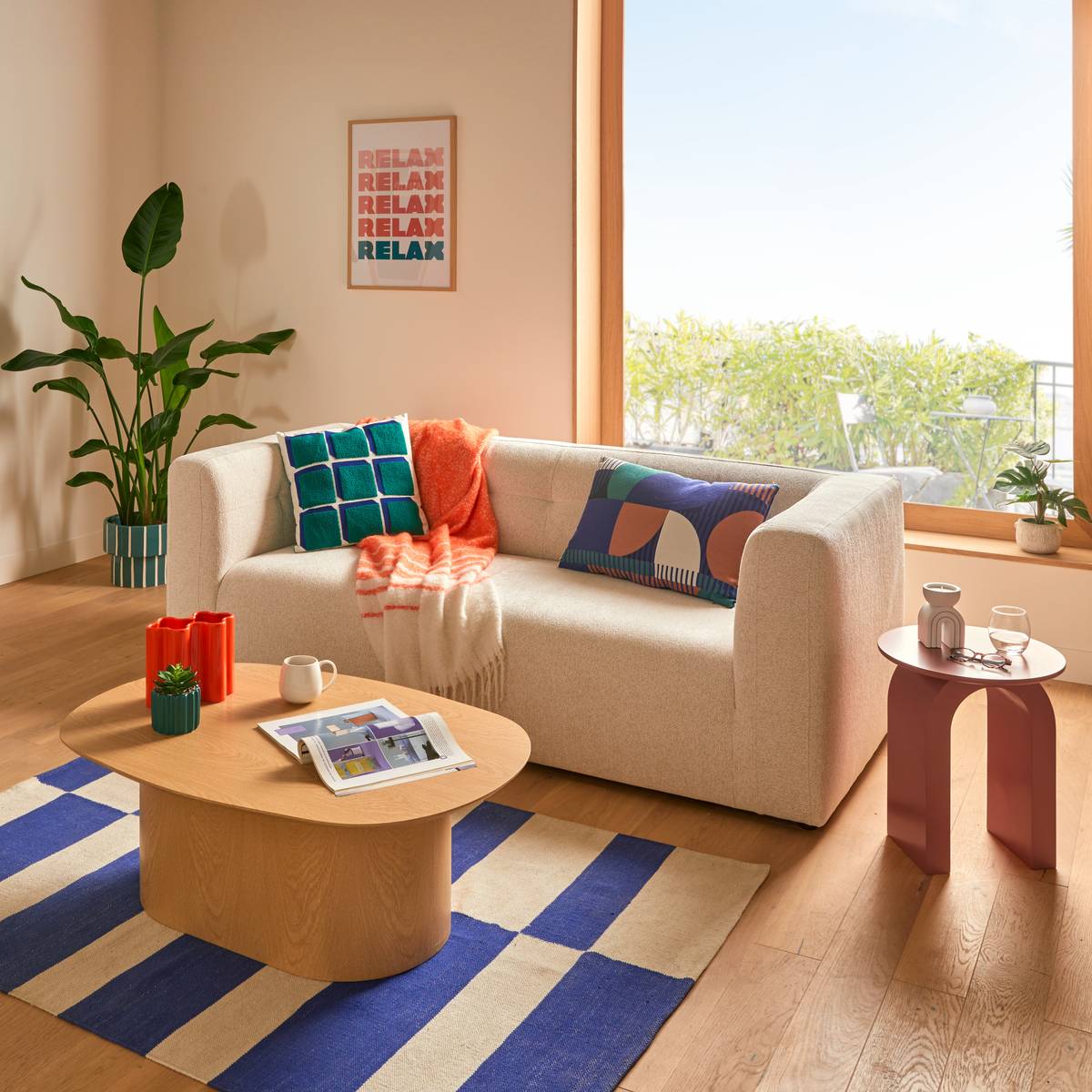 Fixed Sofa "Zenia" 60x60 cm