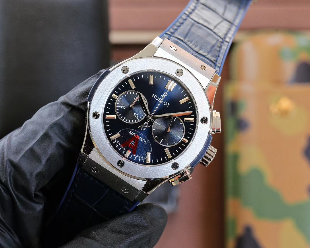 Hublot Classic Fusion Chronograph Titanium Blue Dial 45mm(1:1 replica) - Top club