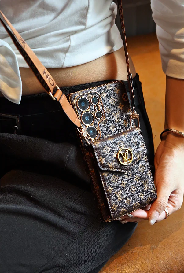 Advanced Leather Samsung Phone Case with Wallet and Strap. - Wholesale & Influencer