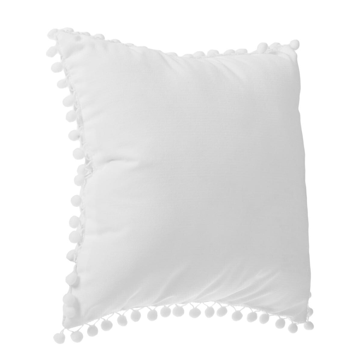Cushion with tassels Ivory white, 40x40 cm
