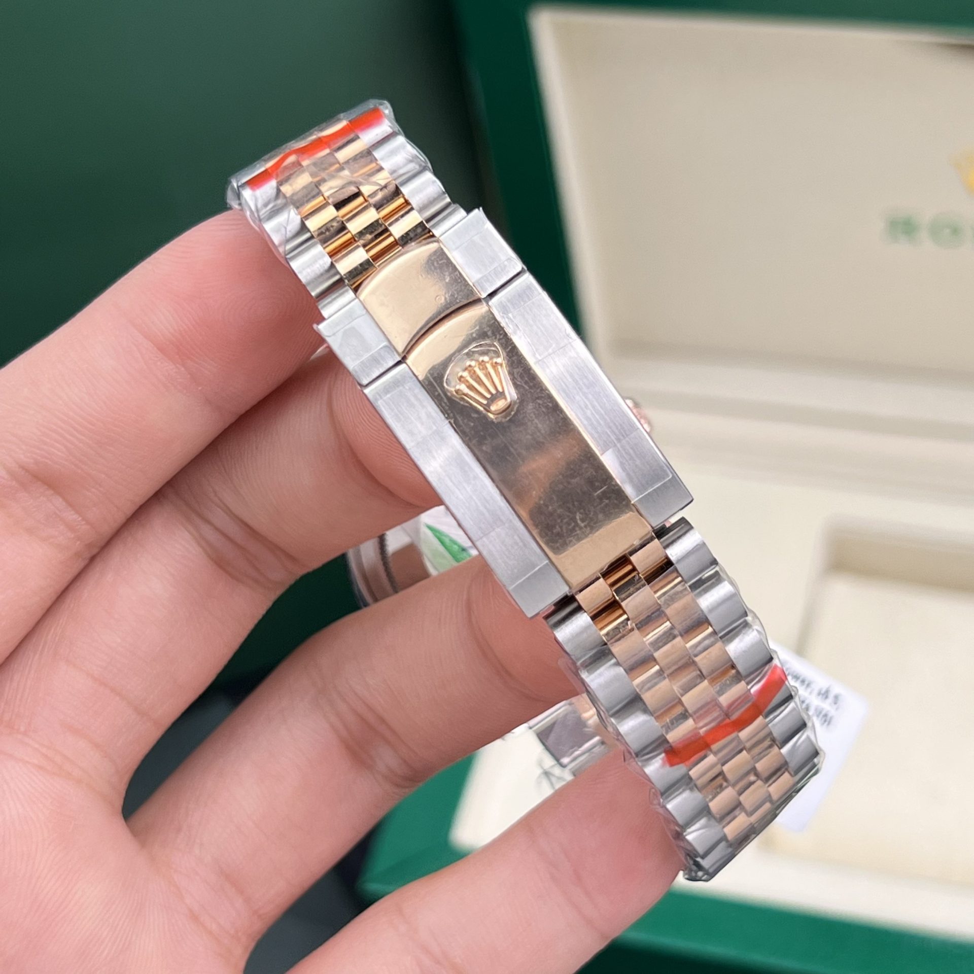 Rolex Rep 11 Watch DateJust 18K Rose Gold Wrapped Chocolate Dial GM Factory 36mm - Elite Watch Atelier