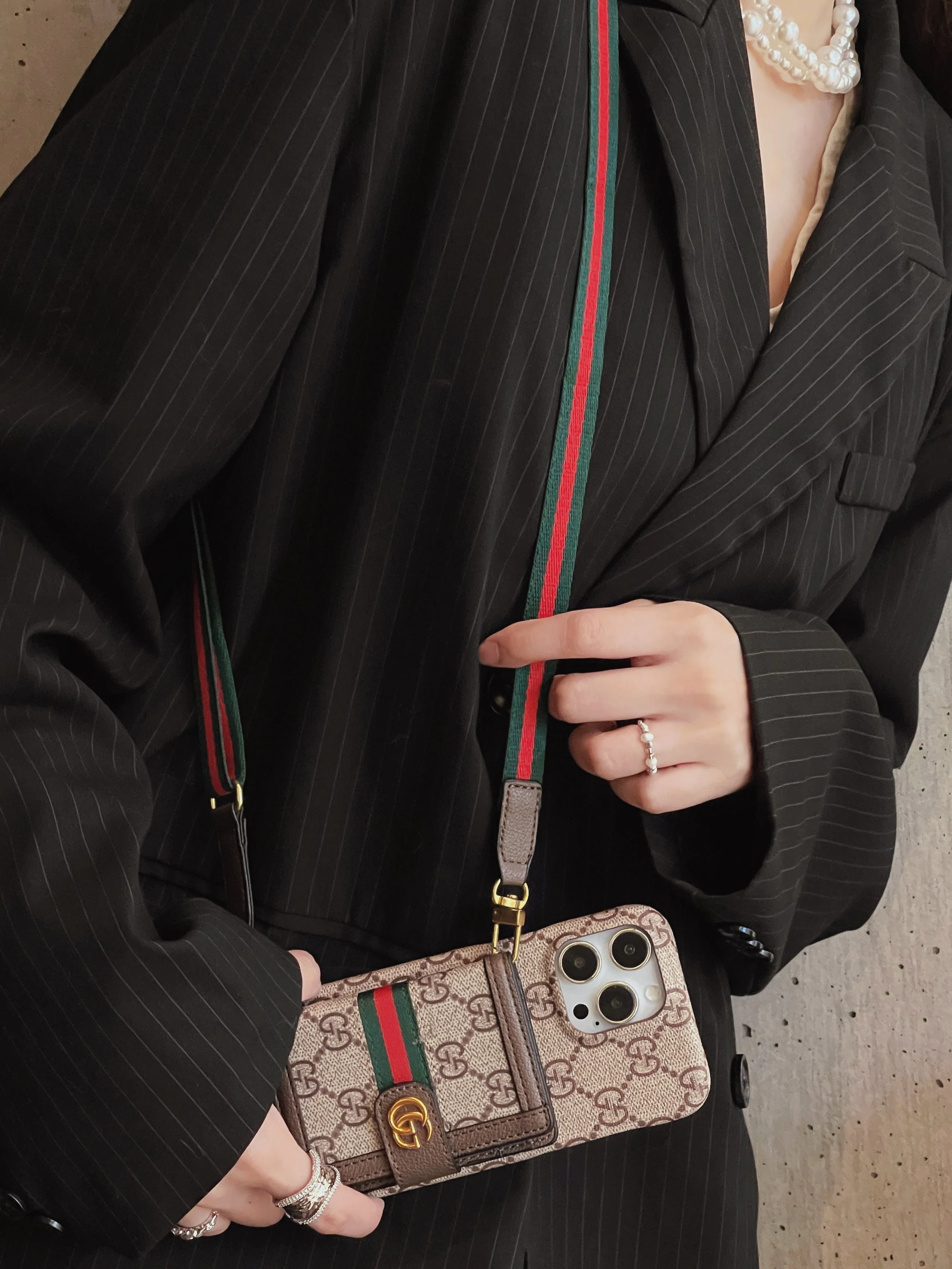 GG Card Bag Crossbody iPhone Case - Wholesale & Influencer