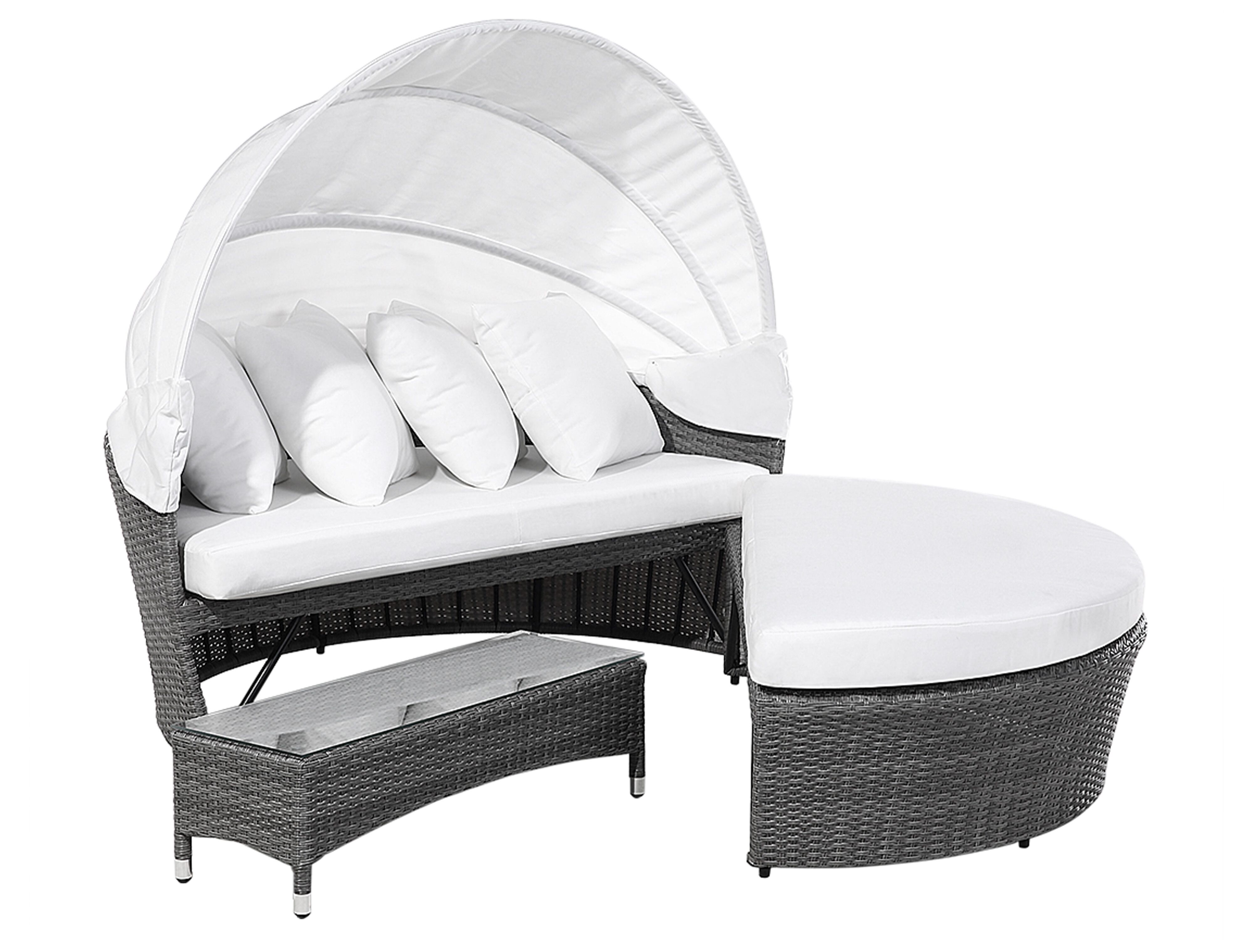 Garden Daybed SYLT LUX PE Rattan Grey