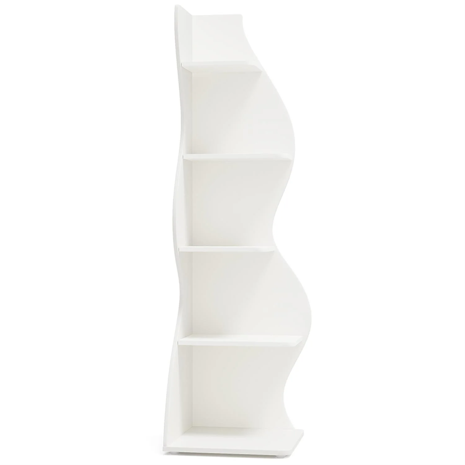 Finihen 5-Tier Corner Bookcase, Wood Bookshelf Storage Organizer, 70" Tall Display Standing Shelf Unit for Bedroom, Living Room, Green - Image 16