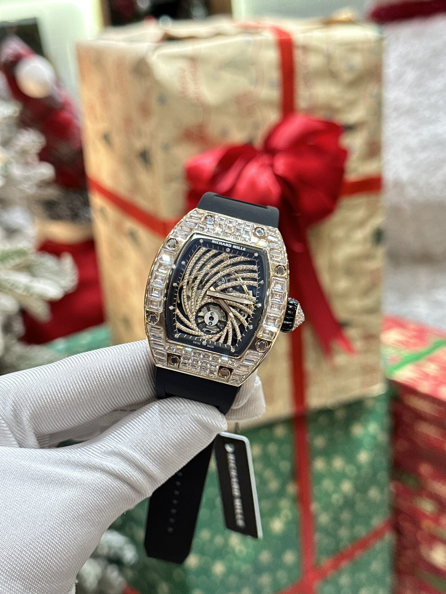 Richard Mille Replica Watch RM51-02 Rose Gold Rubber Strap 40mm - Elite Watch Atelier