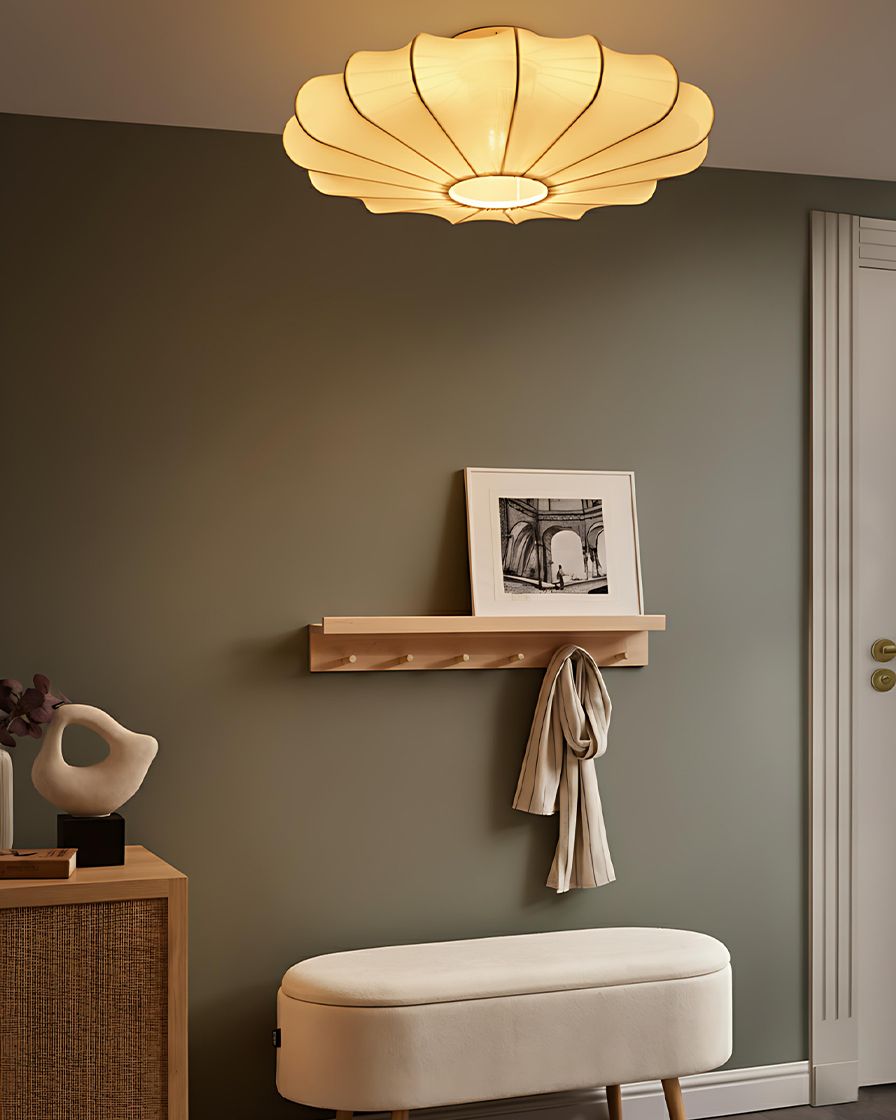 Ceiling Lamp UMCHABEZI Fabric White