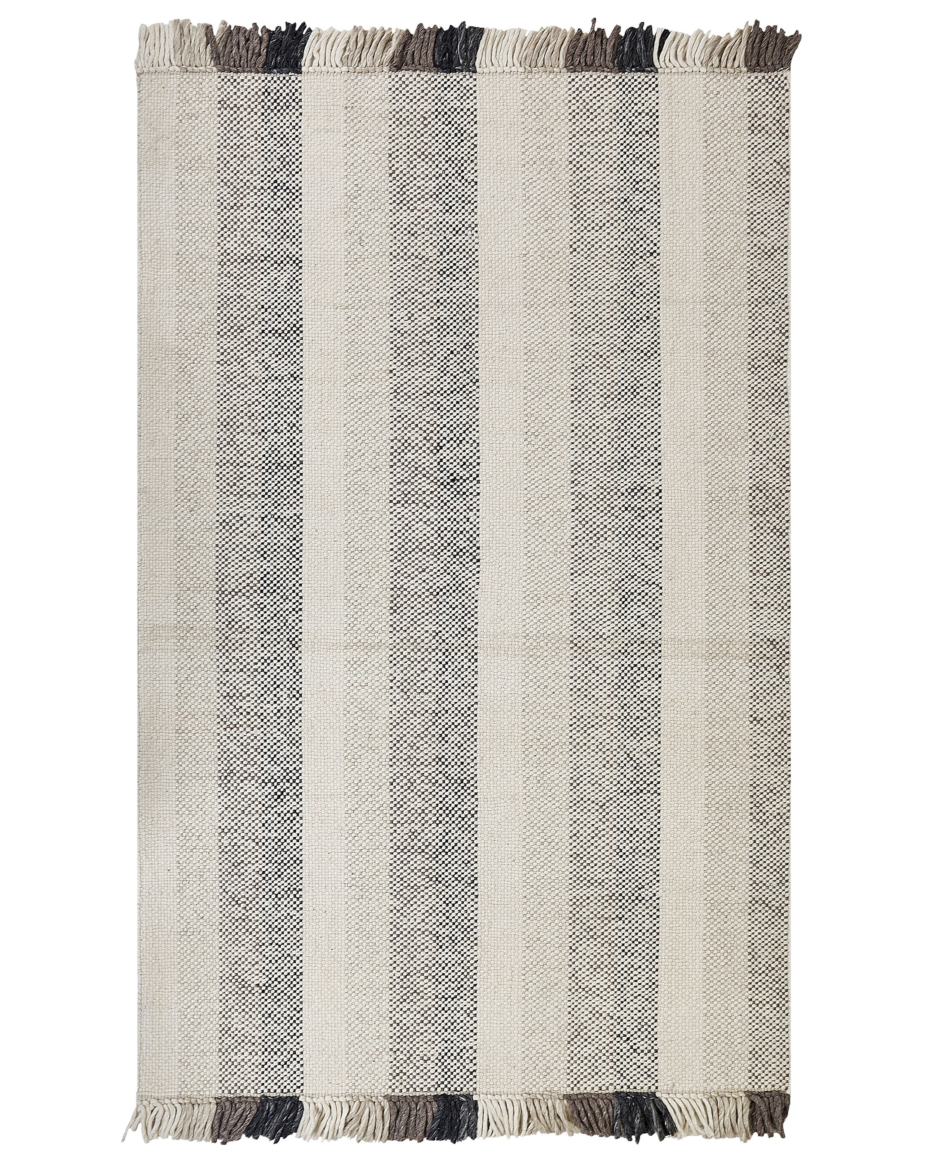 Rug EMIRLER White 160 x 230 cm Wool