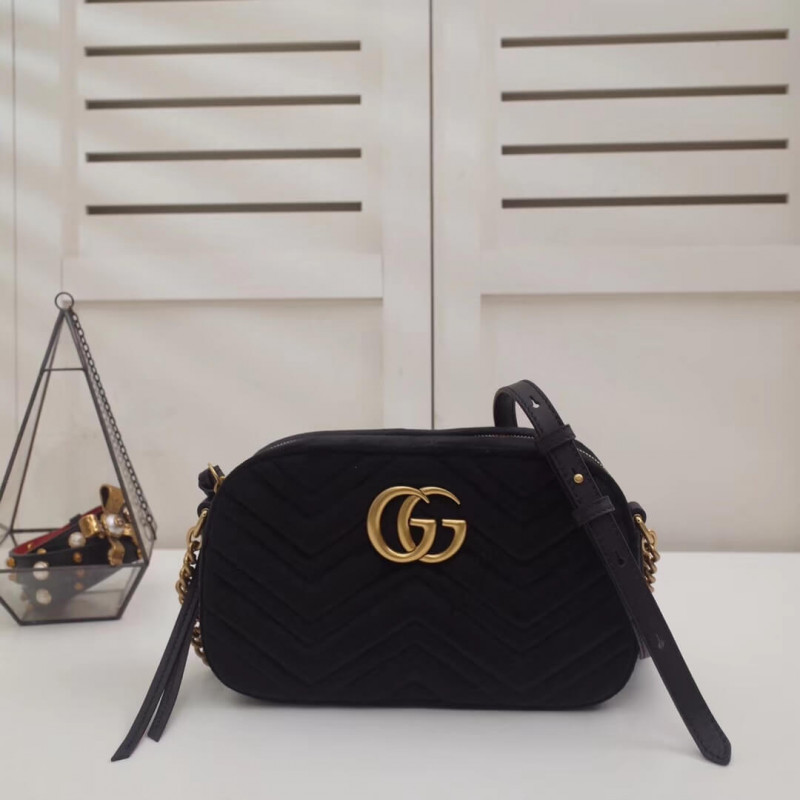 Replica Gucci Gg Marmont Velvet Small Shoulder Bag 4476321:1High-quality replica