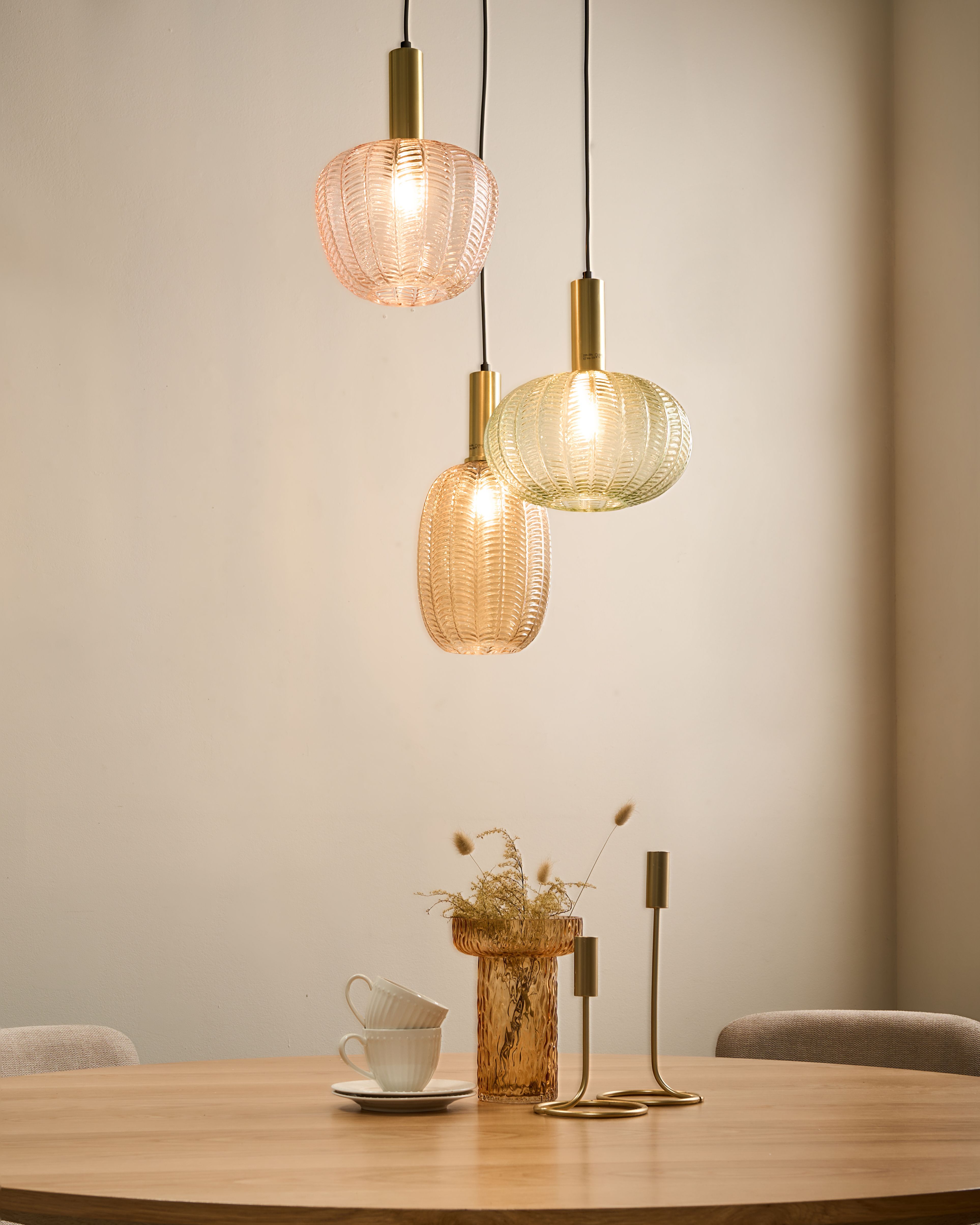 Pendant Lamp NJORO Glass Multicolour