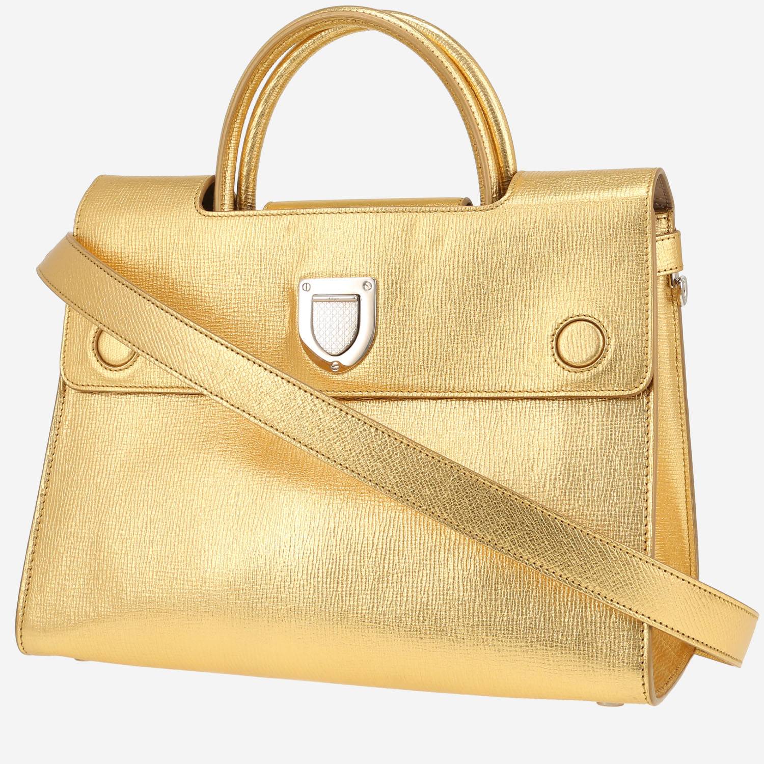 Dior Diorever handbag in gold leather1:1High-quality replica