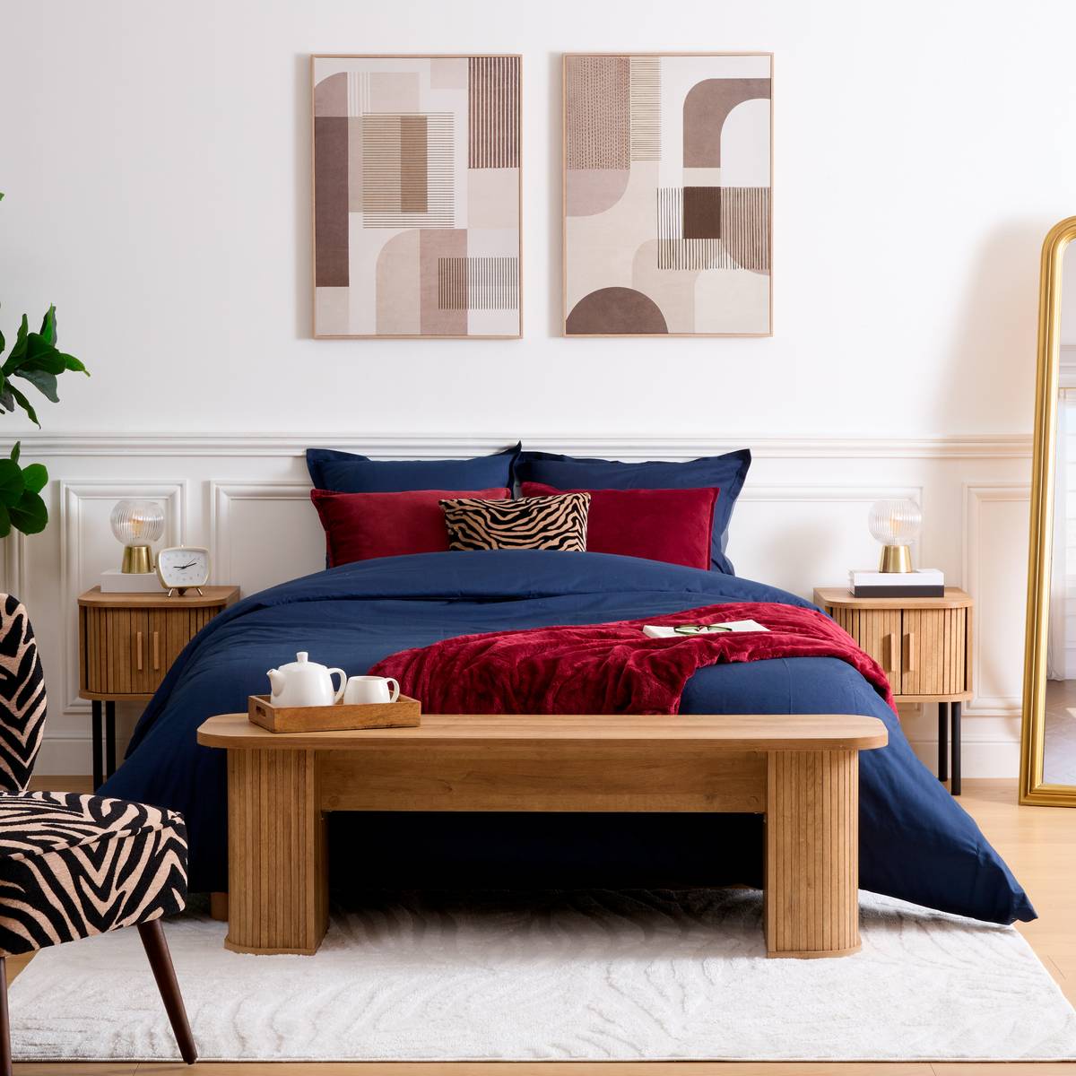 Framed Canvas Print "Xena" Brown, 58x78 cm