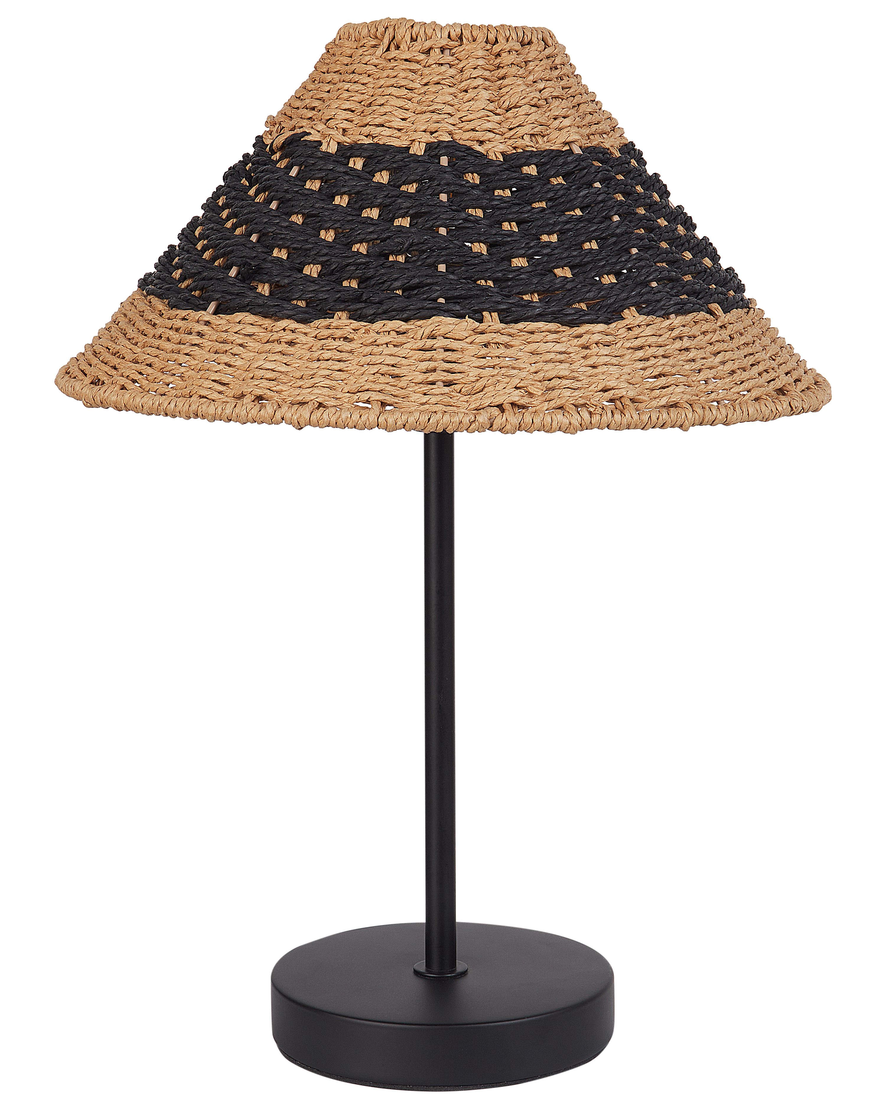 Table Lamp MOMBA Paper Rope Black