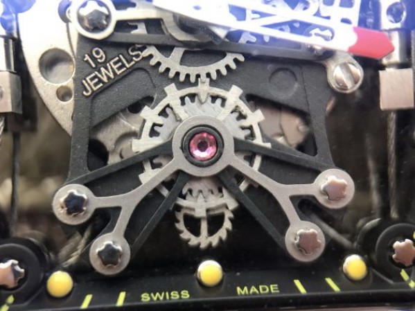 Replica Richard Mille RM027 PVD Skeleton Dial Black Rubber Strap 6T51 - Top club