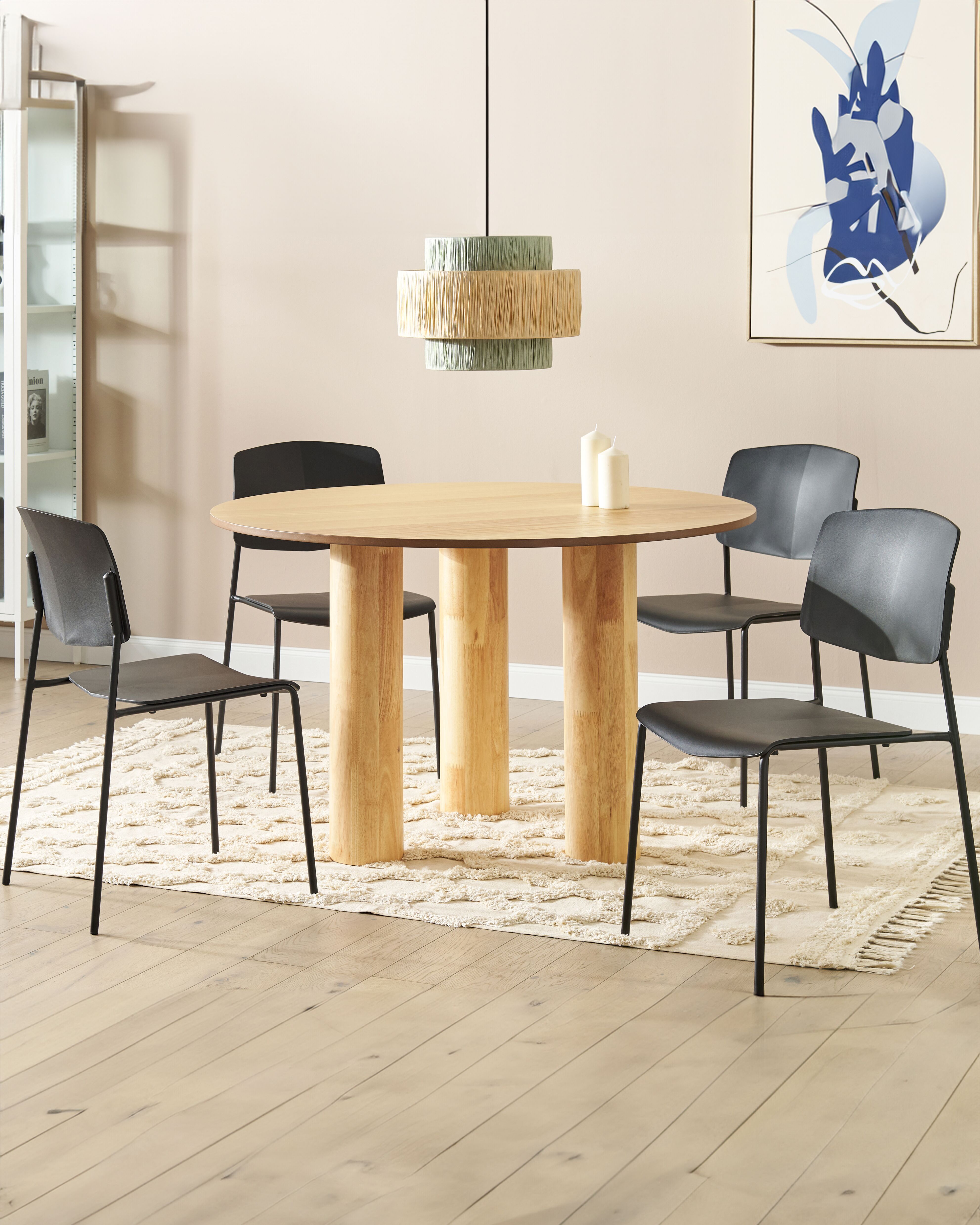 Set of 4 Dining Chairs ASTORIA Black