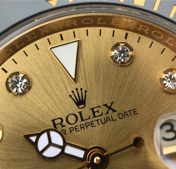Replica Rolex Submariner 116613 LN Diamonds Markers YG Dial SS/YG Bracelet Eat2836 - Top club