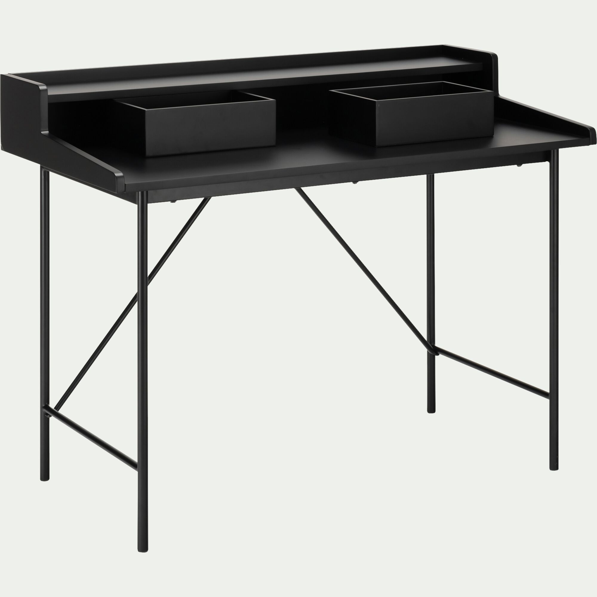 LIRA - Bureau en bois L120cm - noir