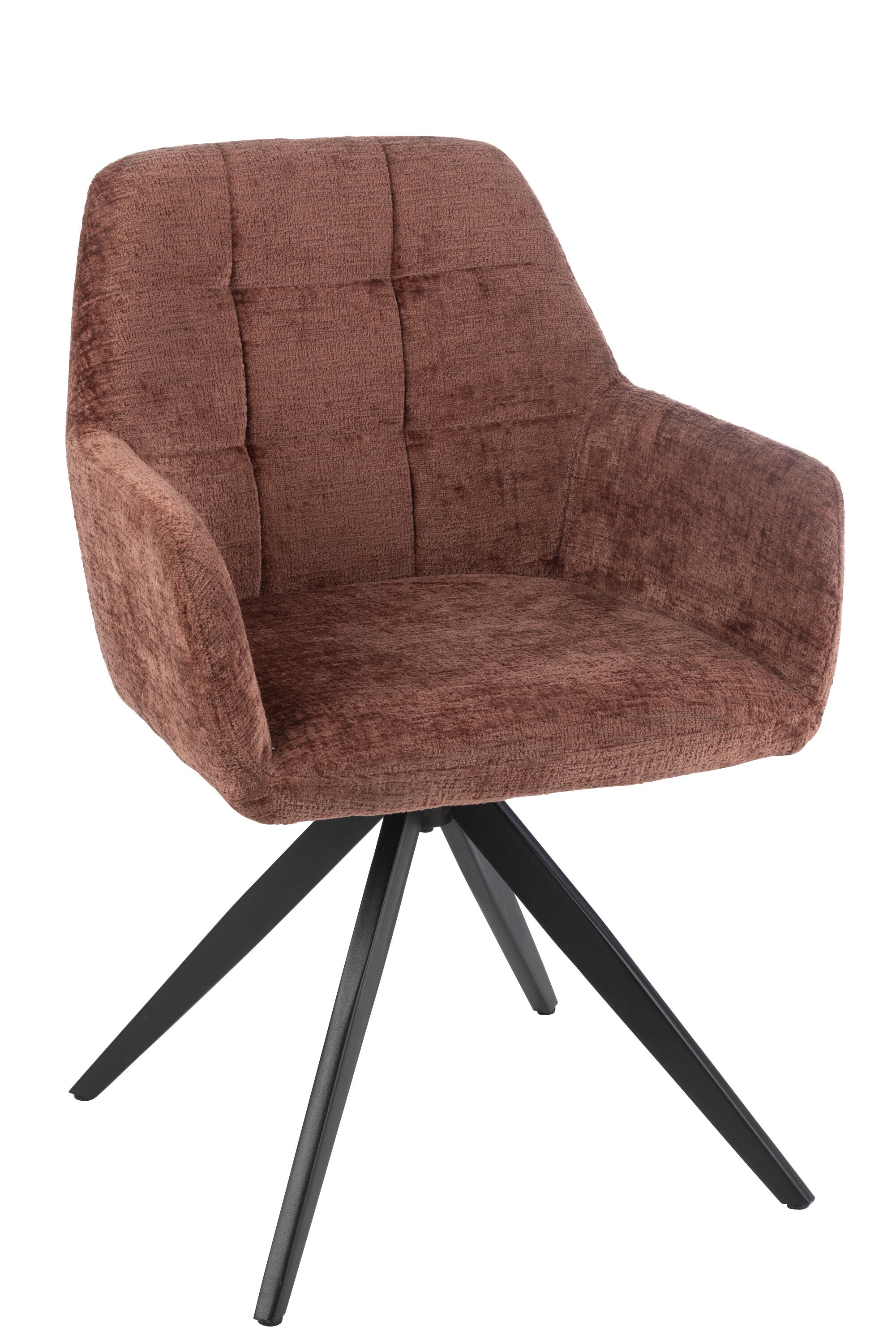 J-Line stoel Louna - ijzer acryl - bruin