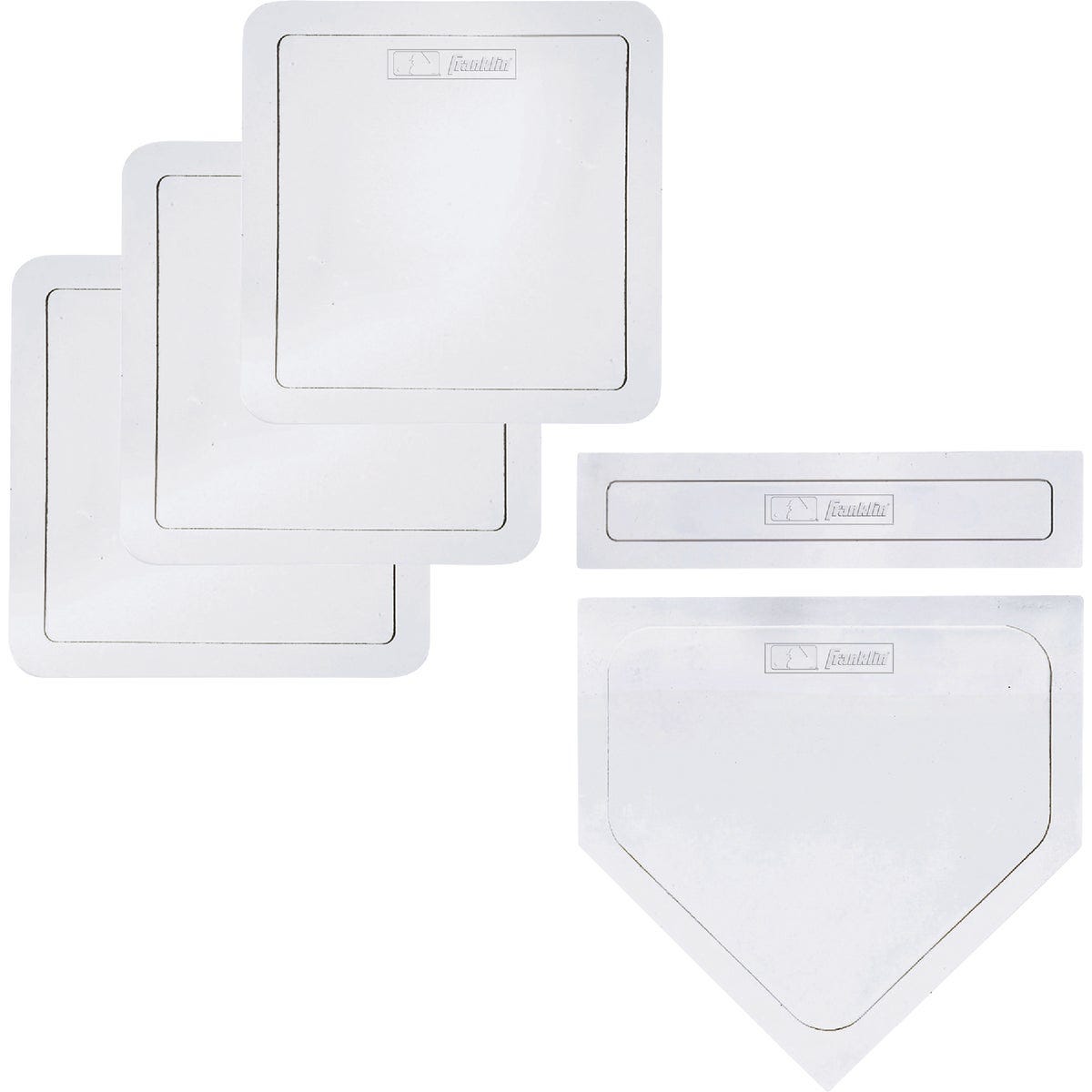 Franklin Heavy-Duty Rubber Tan Baseball Base Set