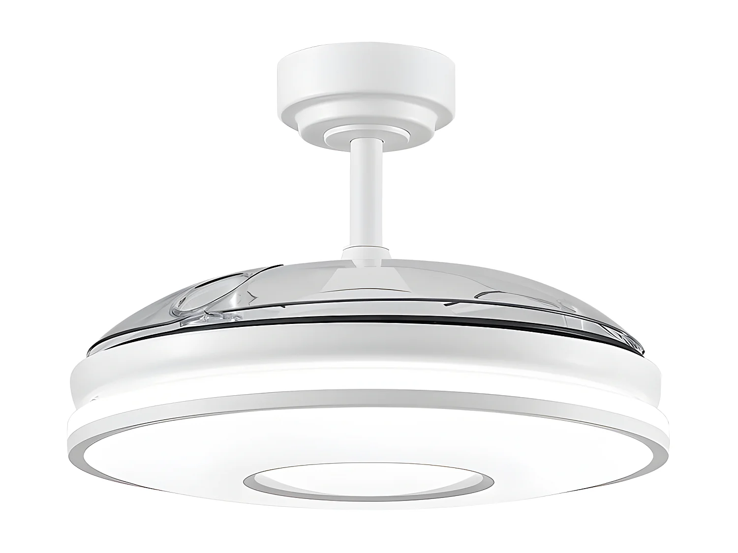 Ventilateur CCT à LED blanche DANI L intégré et mémoire de couleur FABRILAMP