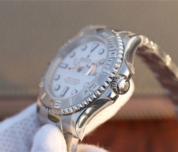 Replica Rolex Yacht-Master 116622 JF White Dial on SS Bracelet SH3135 - Top club