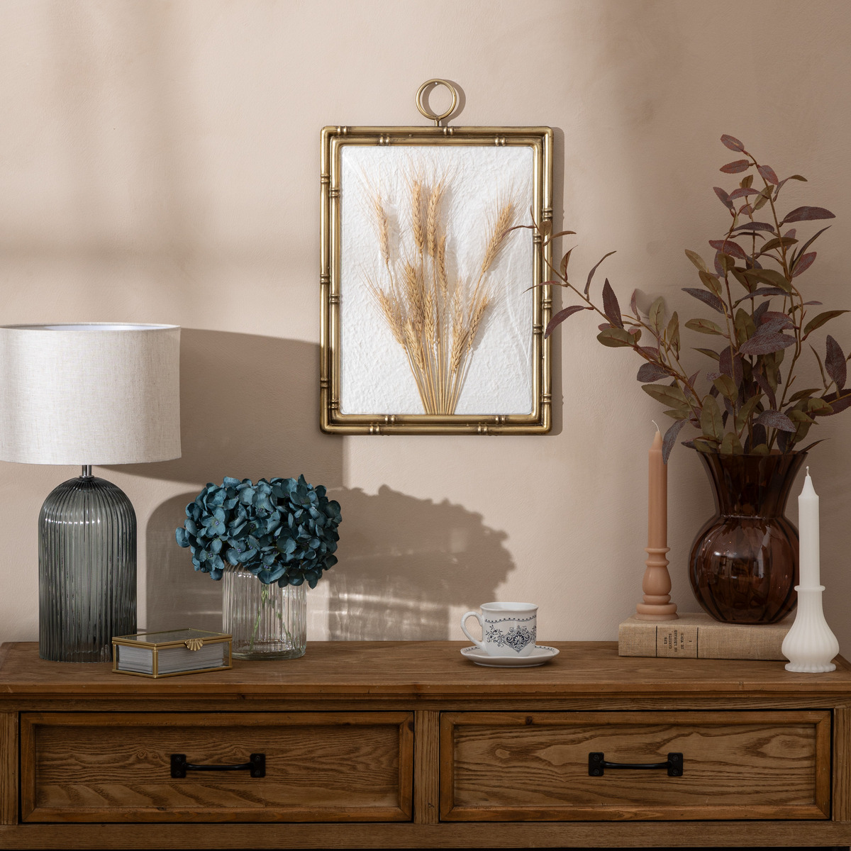 Wheat wall art "Jonas" 46x30 cm