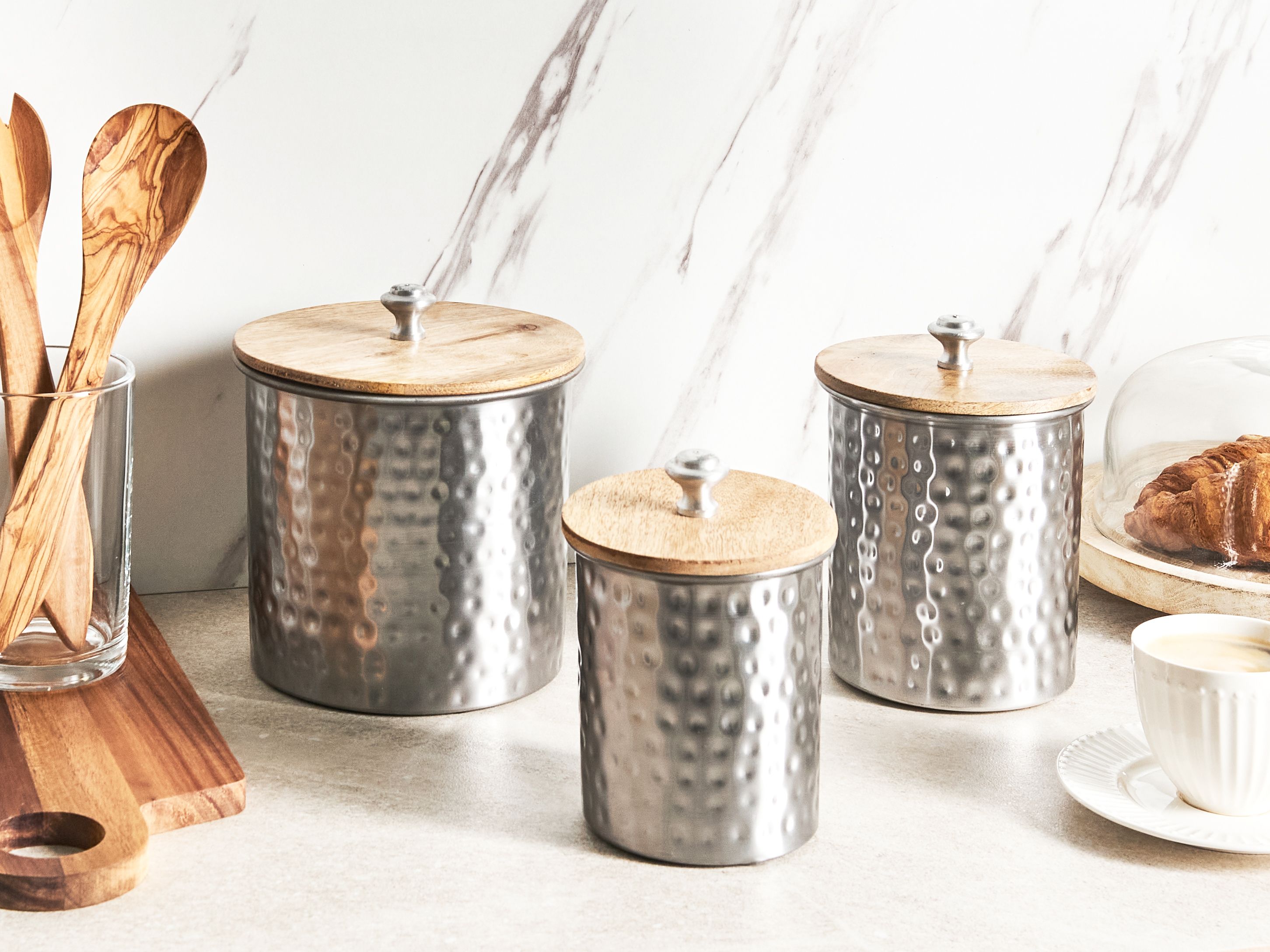 Storage Container ALEXANDRIA Metal Silver