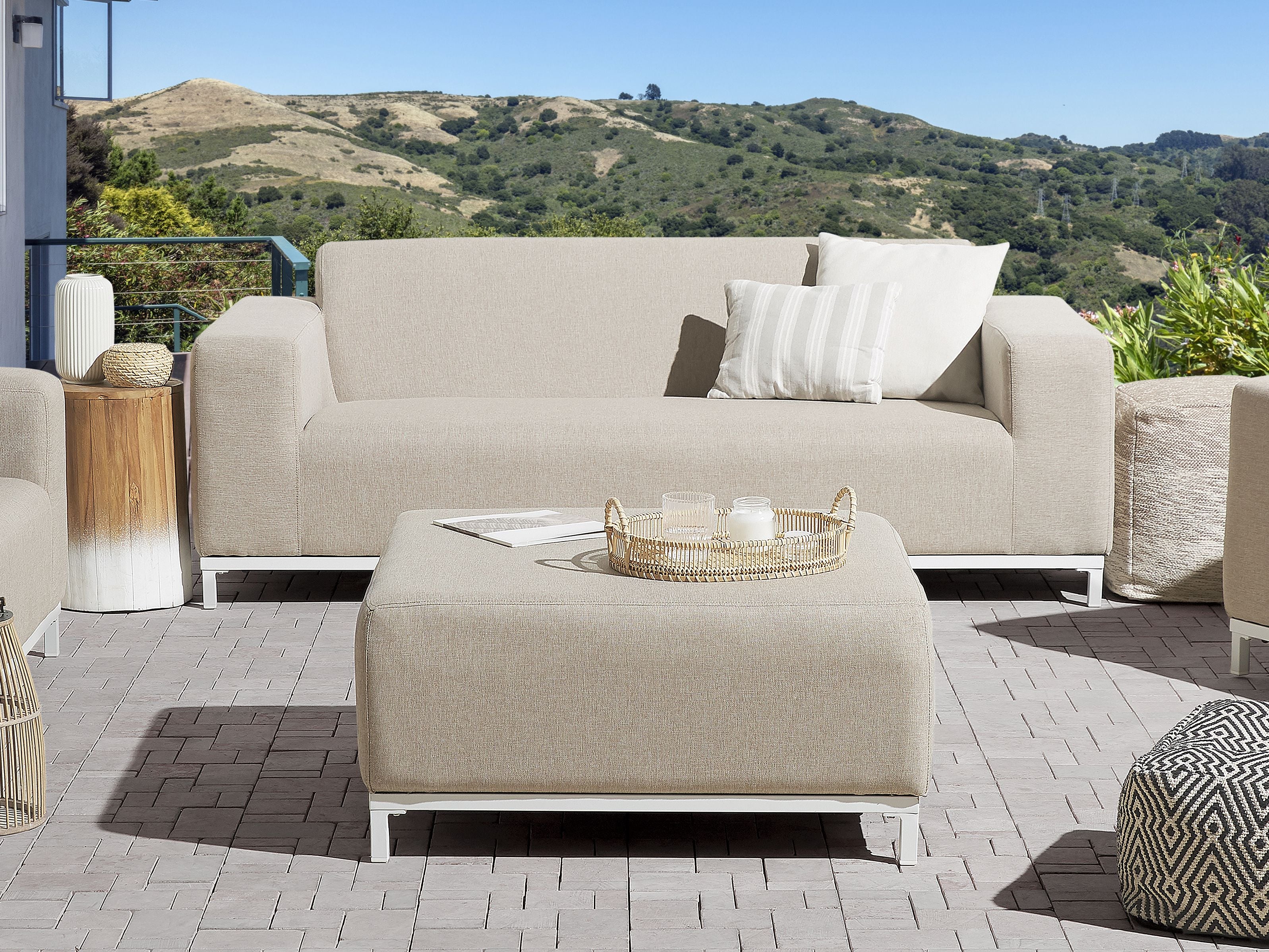 Garden Sofa 3 Seater ROVIGO Beige