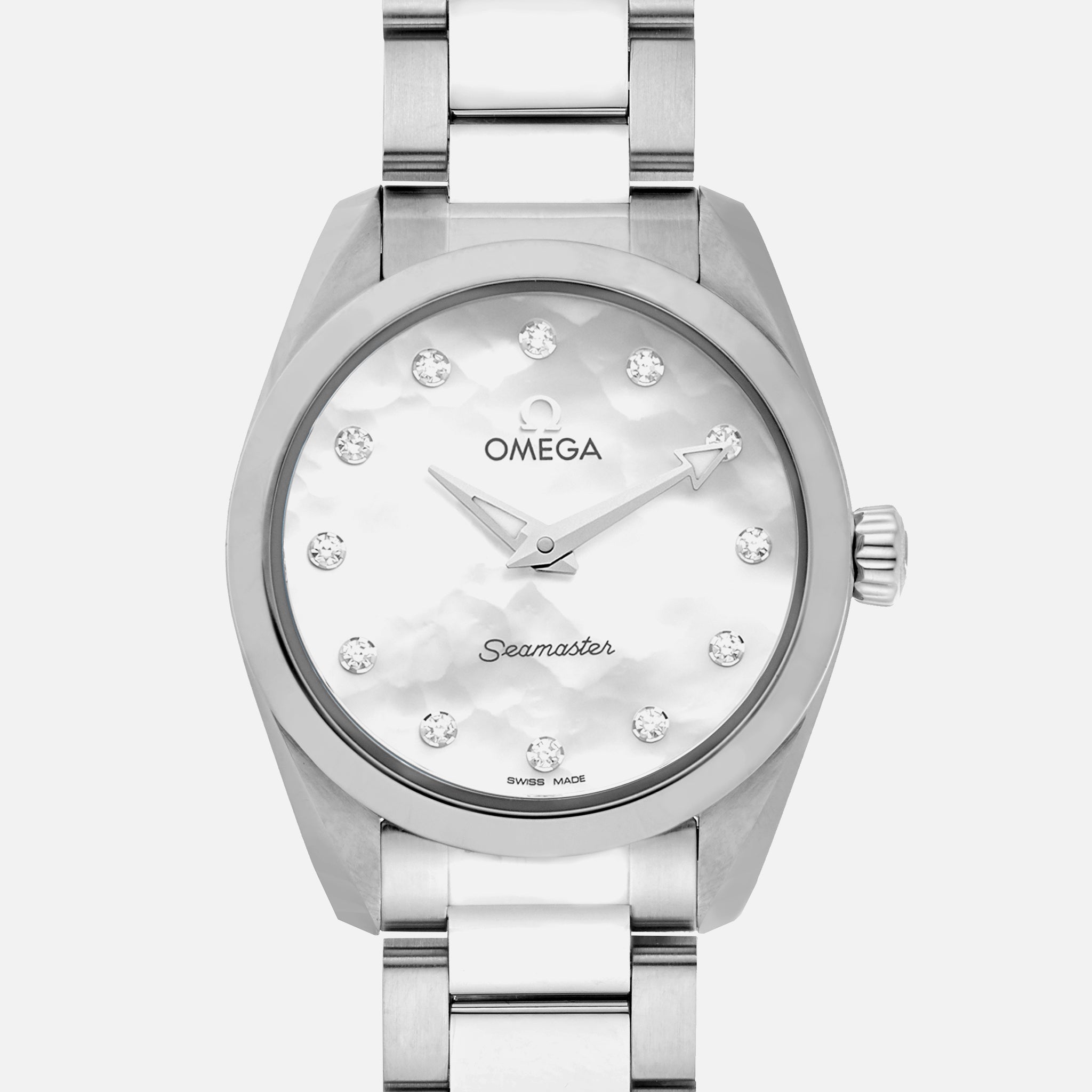 Seamaster Aqua Terra 150M Quartz 28mm Mother-Of-Pearl Dial With Diamonds(1:1 replica) - Top club